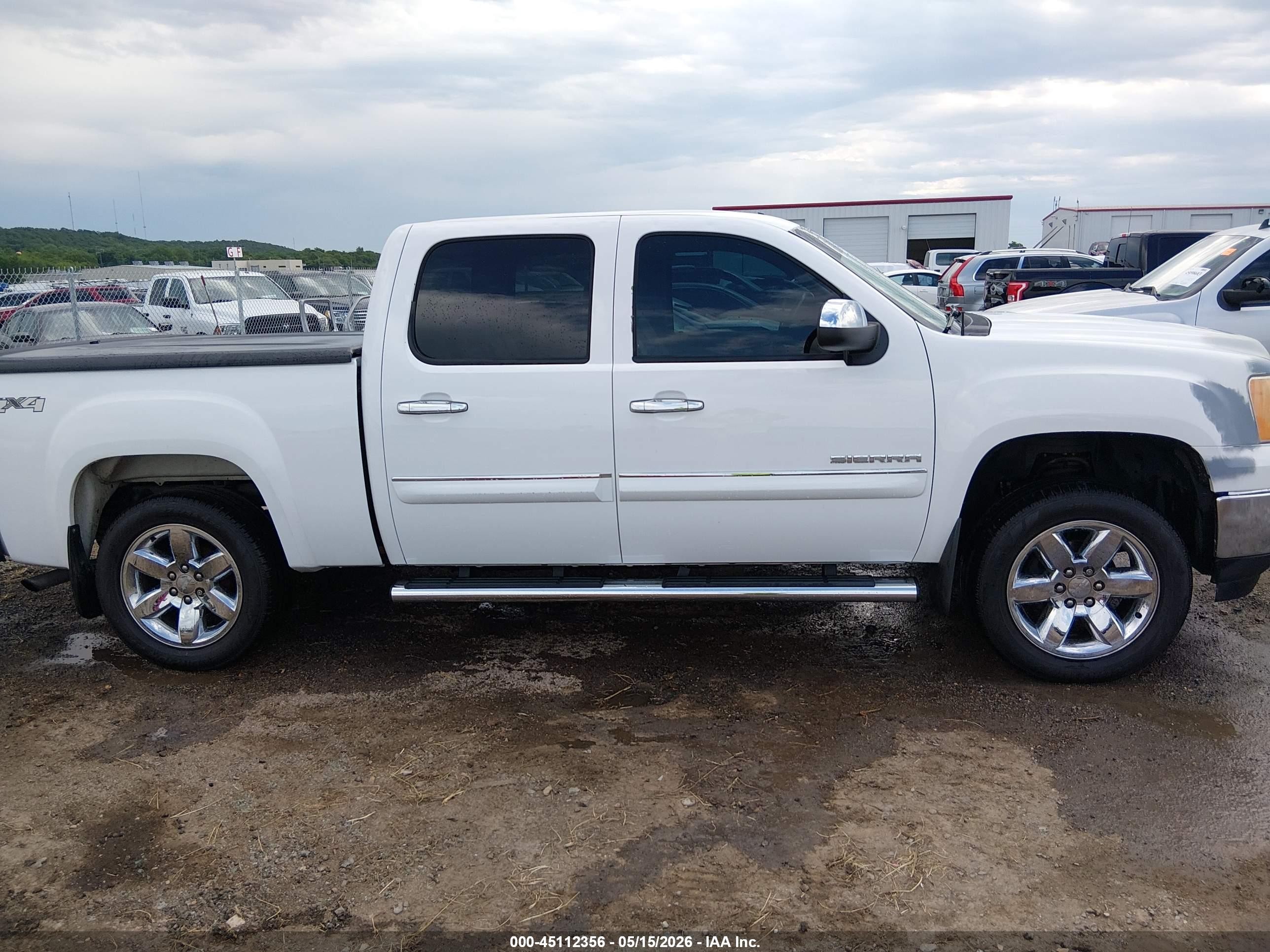 2013 Gmc Sierra 1500 Sle White vin: 3GTP2VE73DG248241