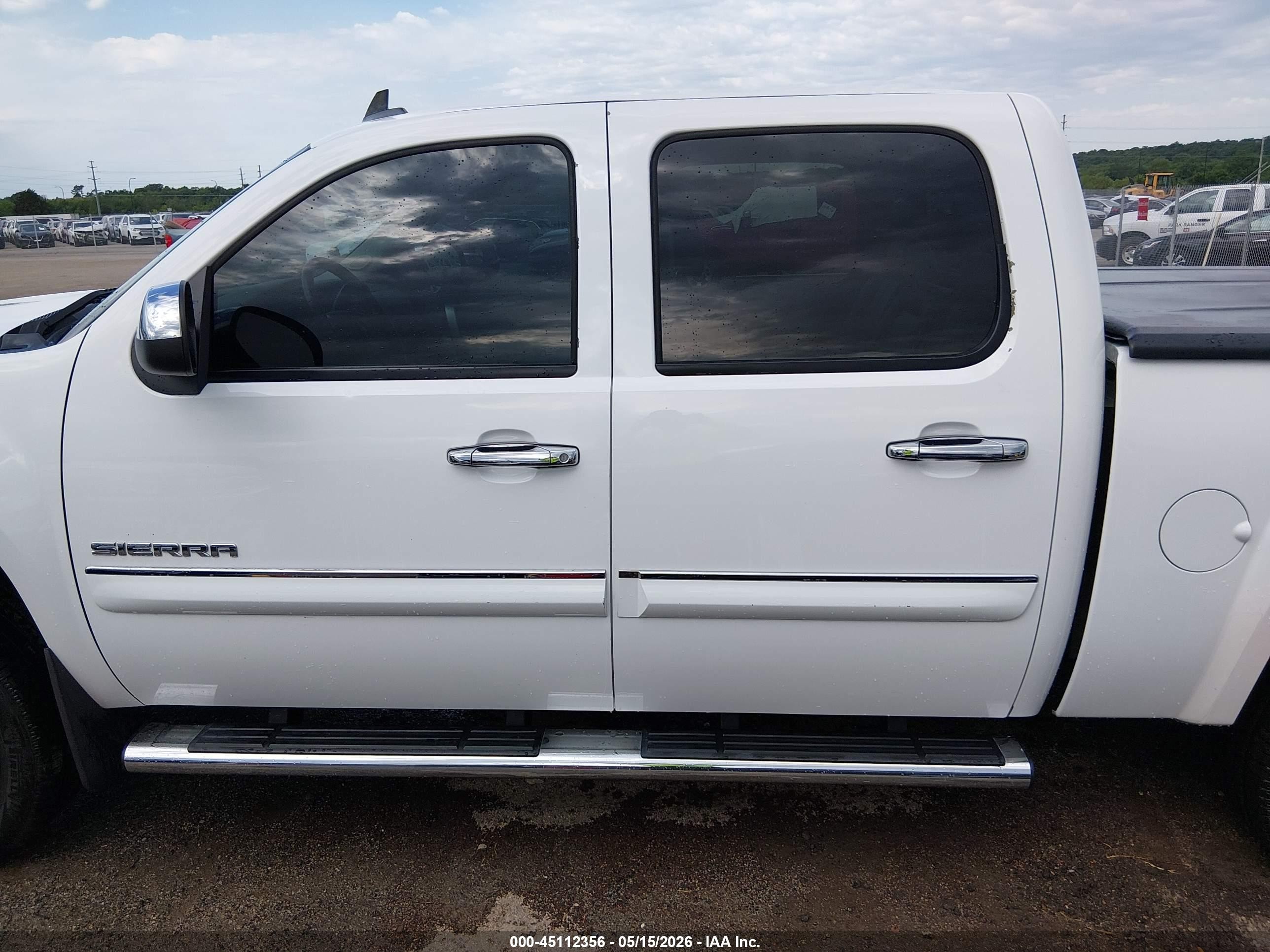 2013 Gmc Sierra 1500 Sle White vin: 3GTP2VE73DG248241