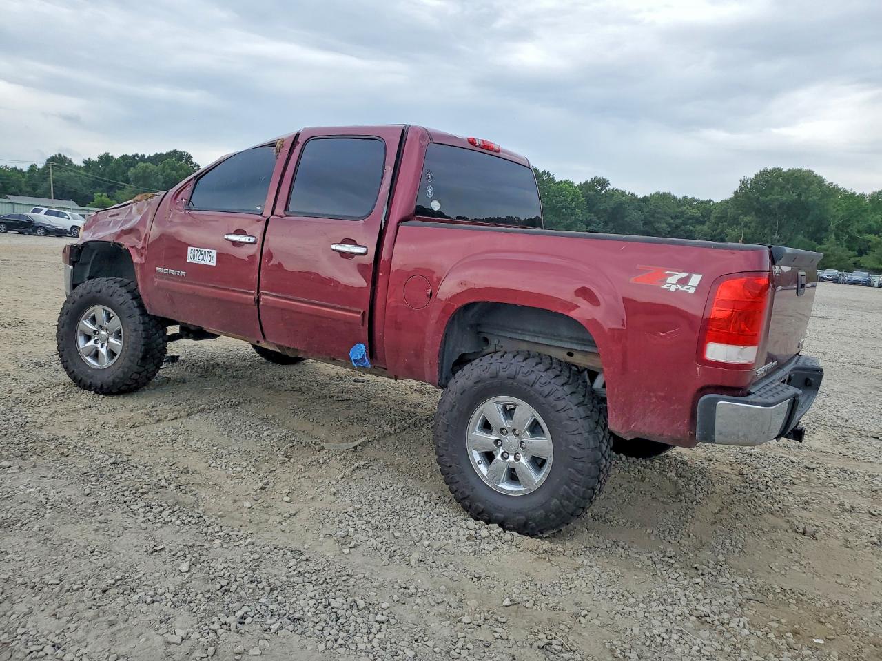 2013 Gmc Sierra K1500 Sle Бордовый vin: 3GTP2VE73DG258221