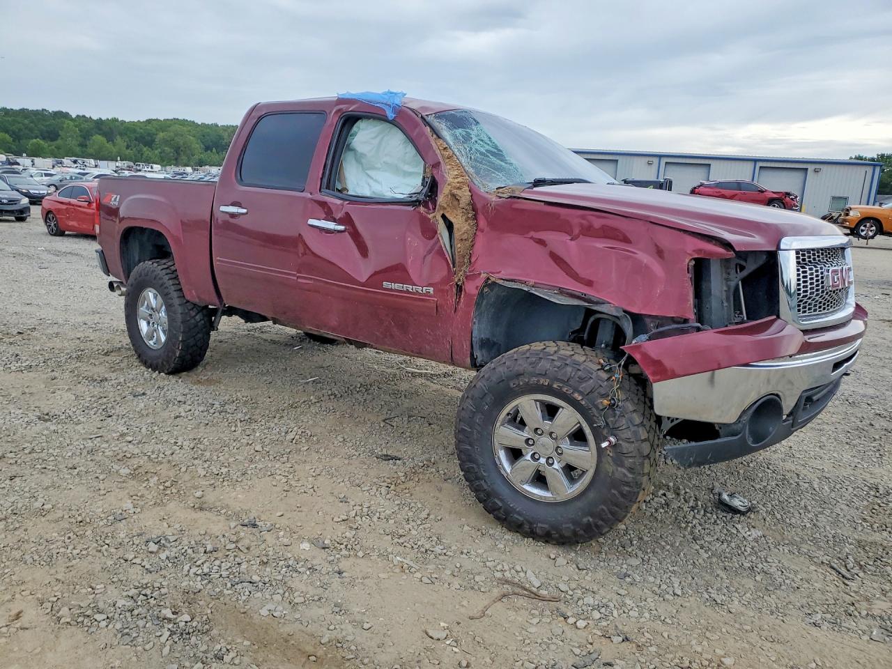 2013 Gmc Sierra K1500 Sle Бордовый vin: 3GTP2VE73DG258221