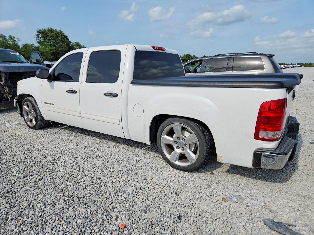 2012 Gmc Sierra K1500 Sle Белый vin: 3GTP2VE74CG120587