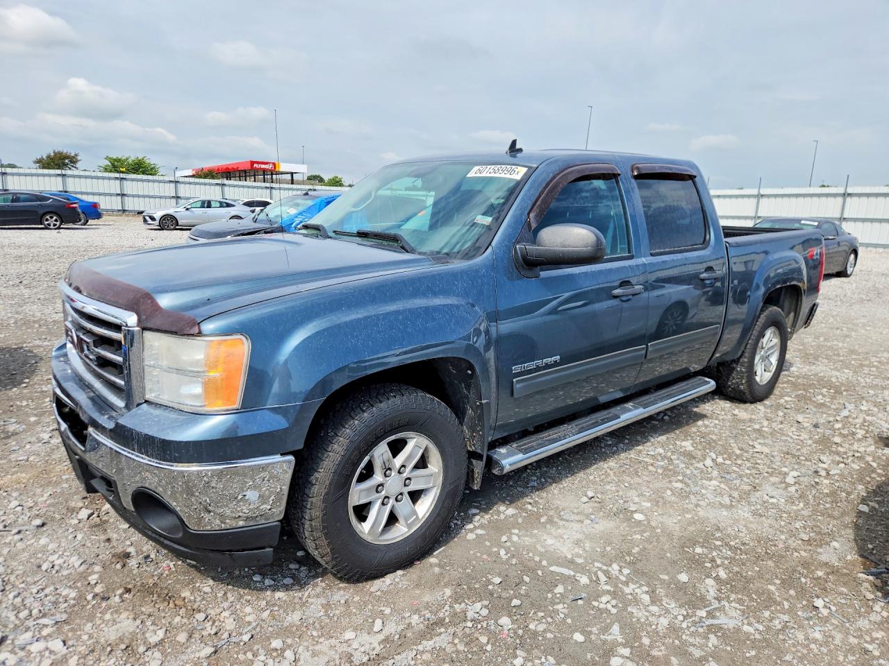 2012 Gmc Sierra K1500 Sle Blue vin: 3GTP2VE74CG182362