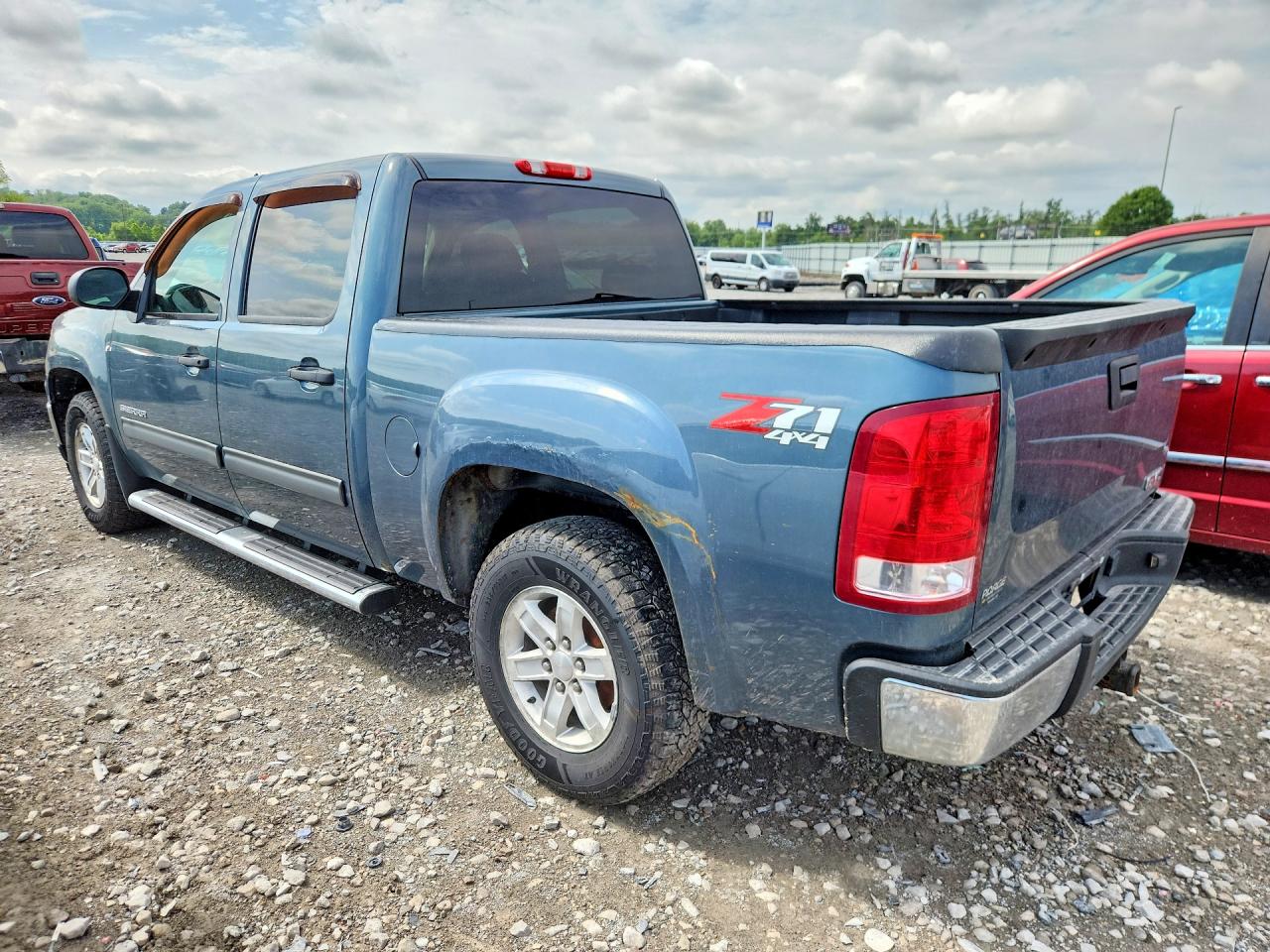 2012 Gmc Sierra K1500 Sle Blue vin: 3GTP2VE74CG182362