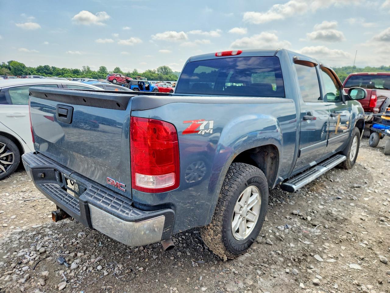 2012 Gmc Sierra K1500 Sle Blue vin: 3GTP2VE74CG182362
