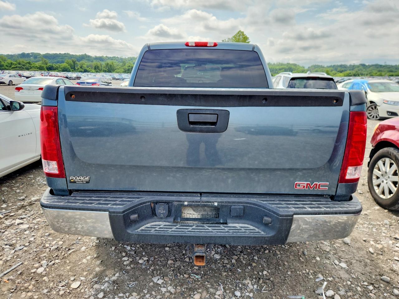 2012 Gmc Sierra K1500 Sle Blue vin: 3GTP2VE74CG182362