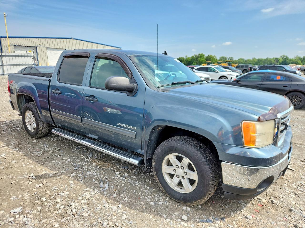 2012 Gmc Sierra K1500 Sle Blue vin: 3GTP2VE74CG182362