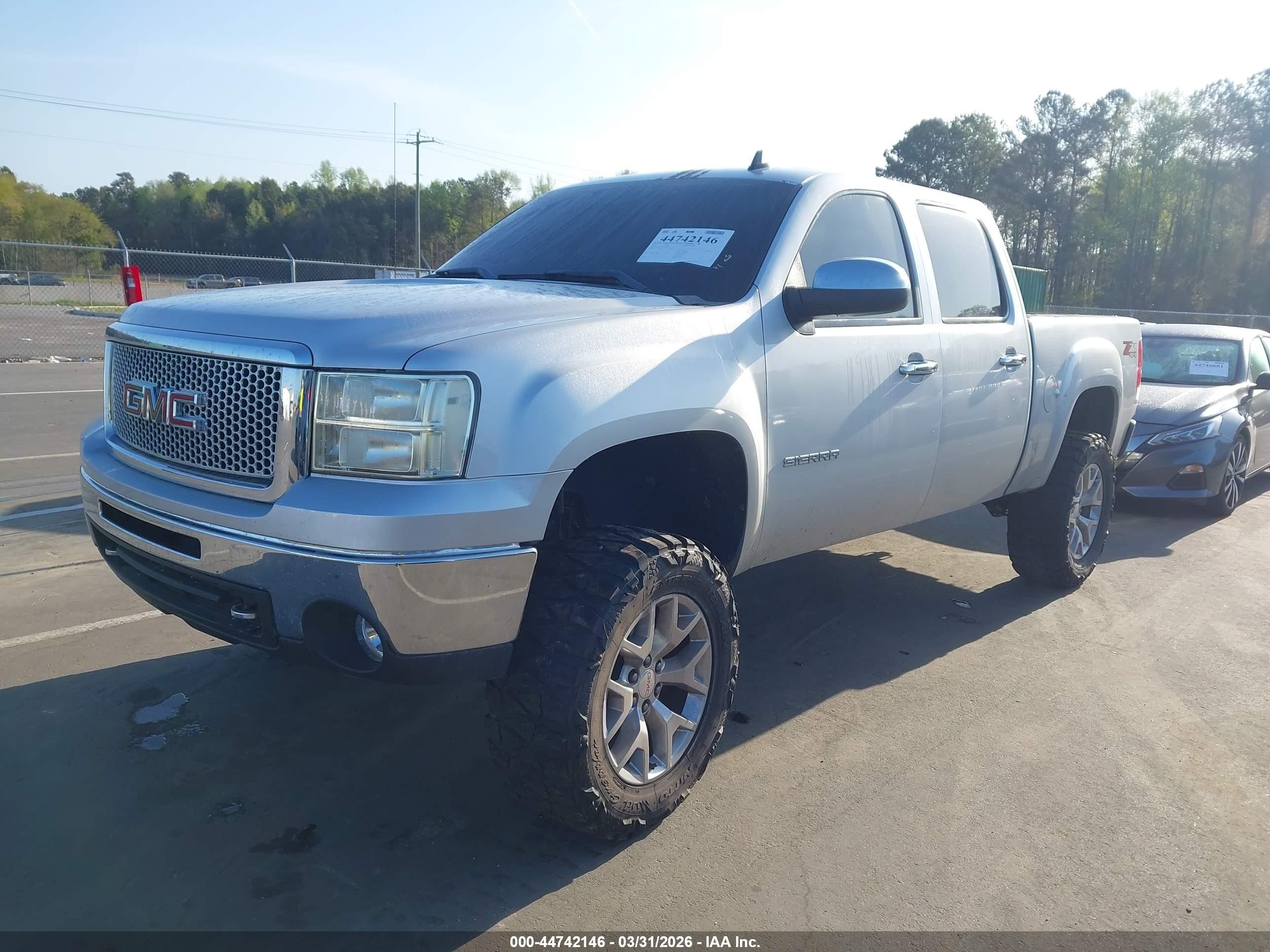 2012 Gmc Sierra 1500 Sle Silver vin: 3GTP2VE74CG191868