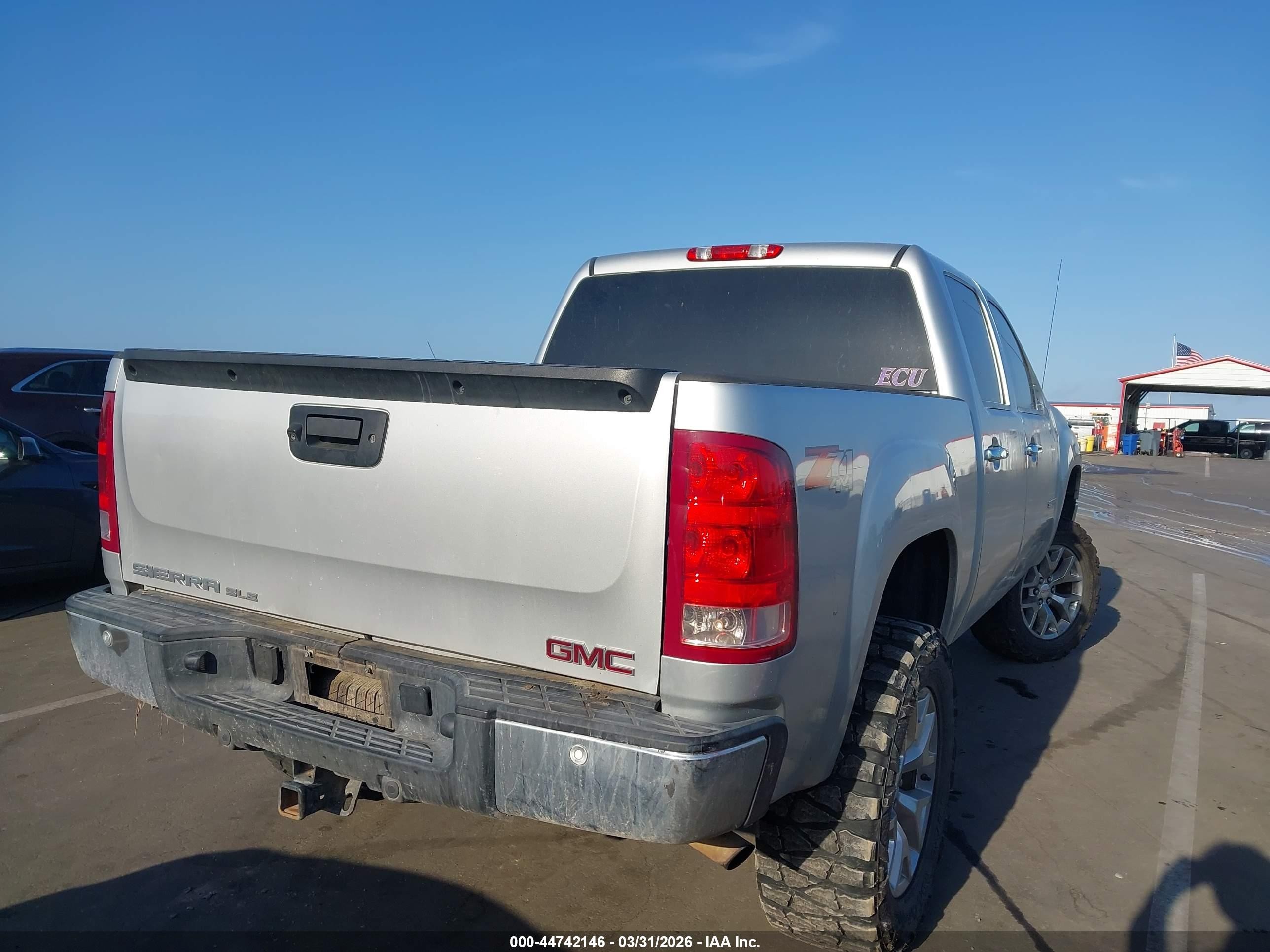 2012 Gmc Sierra 1500 Sle Silver vin: 3GTP2VE74CG191868
