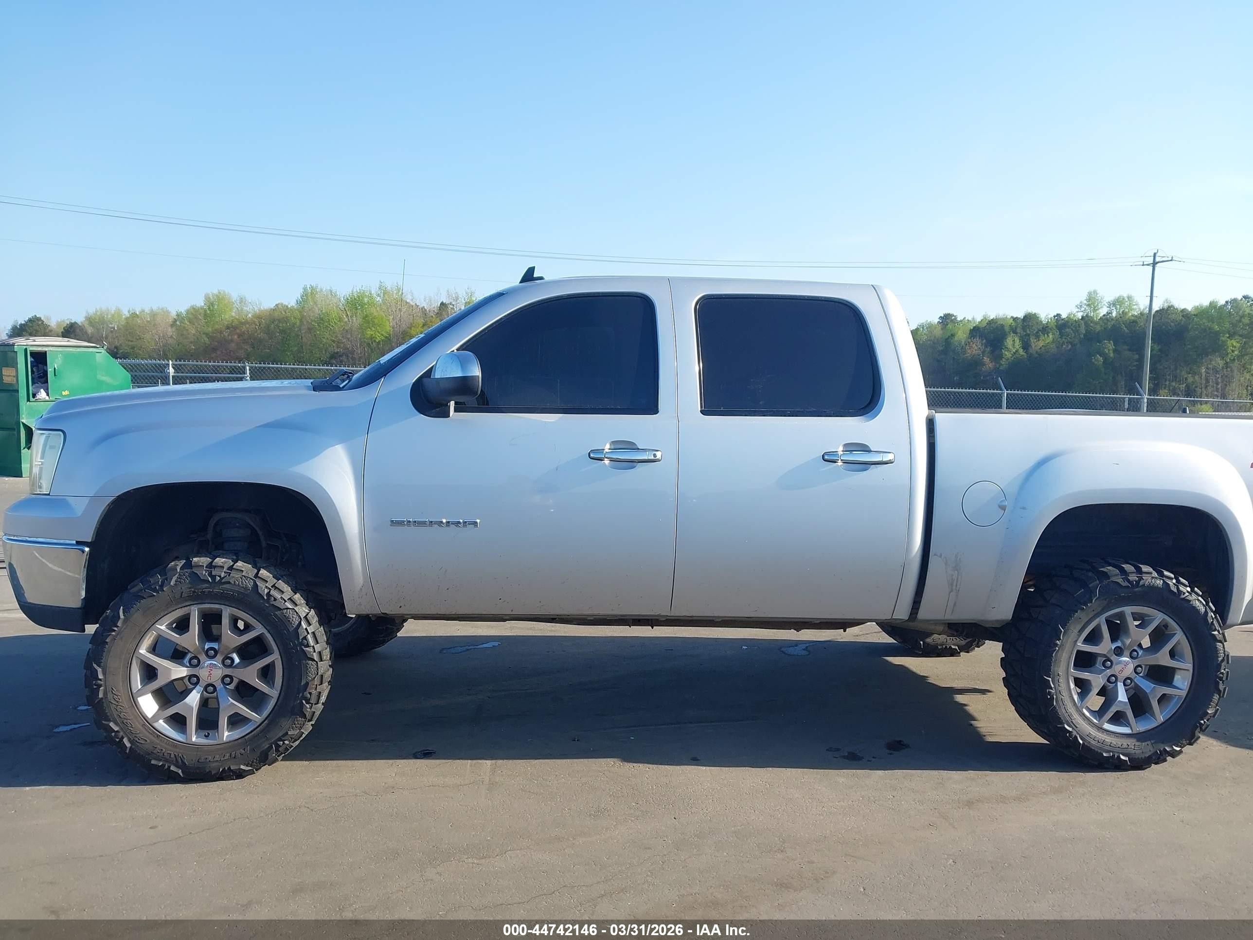 2012 Gmc Sierra 1500 Sle Silver vin: 3GTP2VE74CG191868