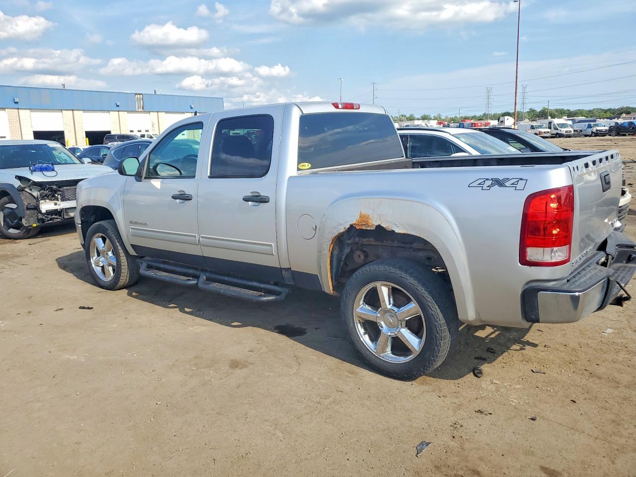 2012 Gmc Sierra K1500 Sle Silver vin: 3GTP2VE74CG227803
