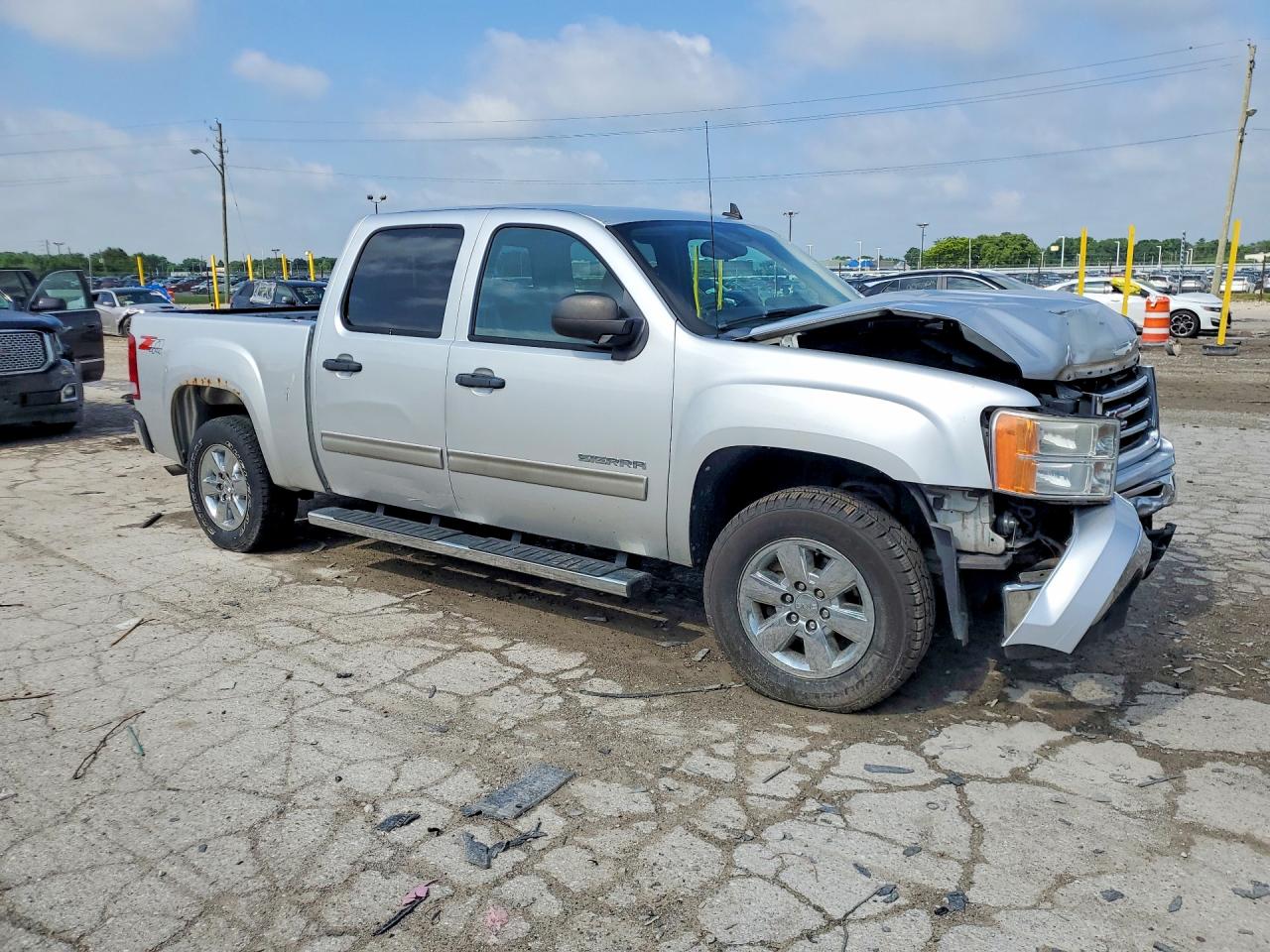 2012 Gmc Sierra K1500 Sle Silver vin: 3GTP2VE74CG242902