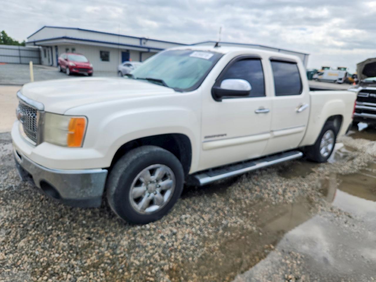 2012 Gmc Sierra K1500 Sle White vin: 3GTP2VE74CG265659