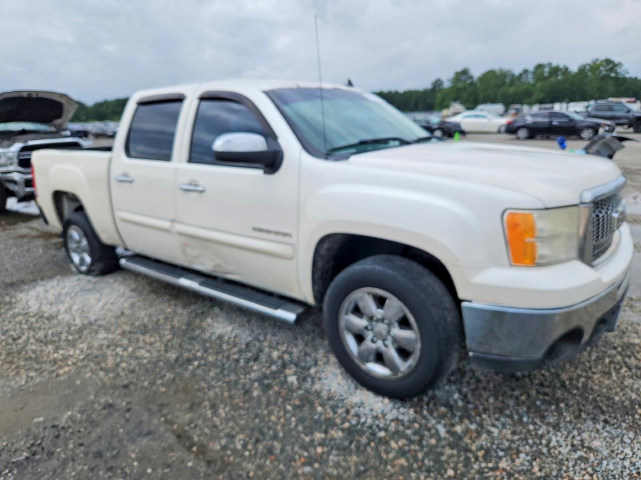 2012 Gmc Sierra K1500 Sle White vin: 3GTP2VE74CG265659