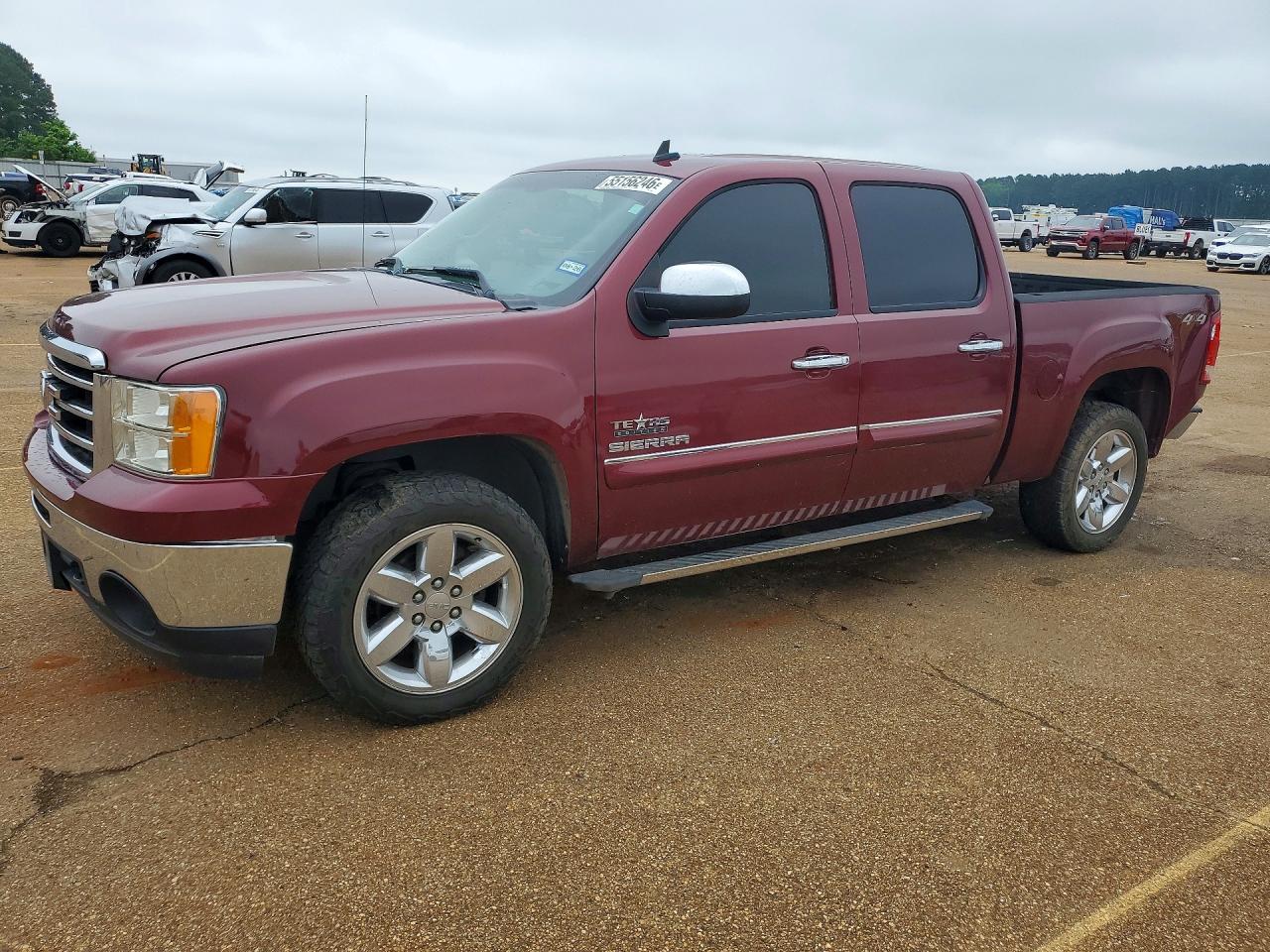 2013 Gmc Sierra K1500 Sle Red vin: 3GTP2VE74DG170813