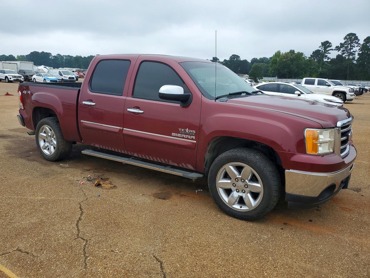2013 Gmc Sierra K1500 Sle Red vin: 3GTP2VE74DG170813