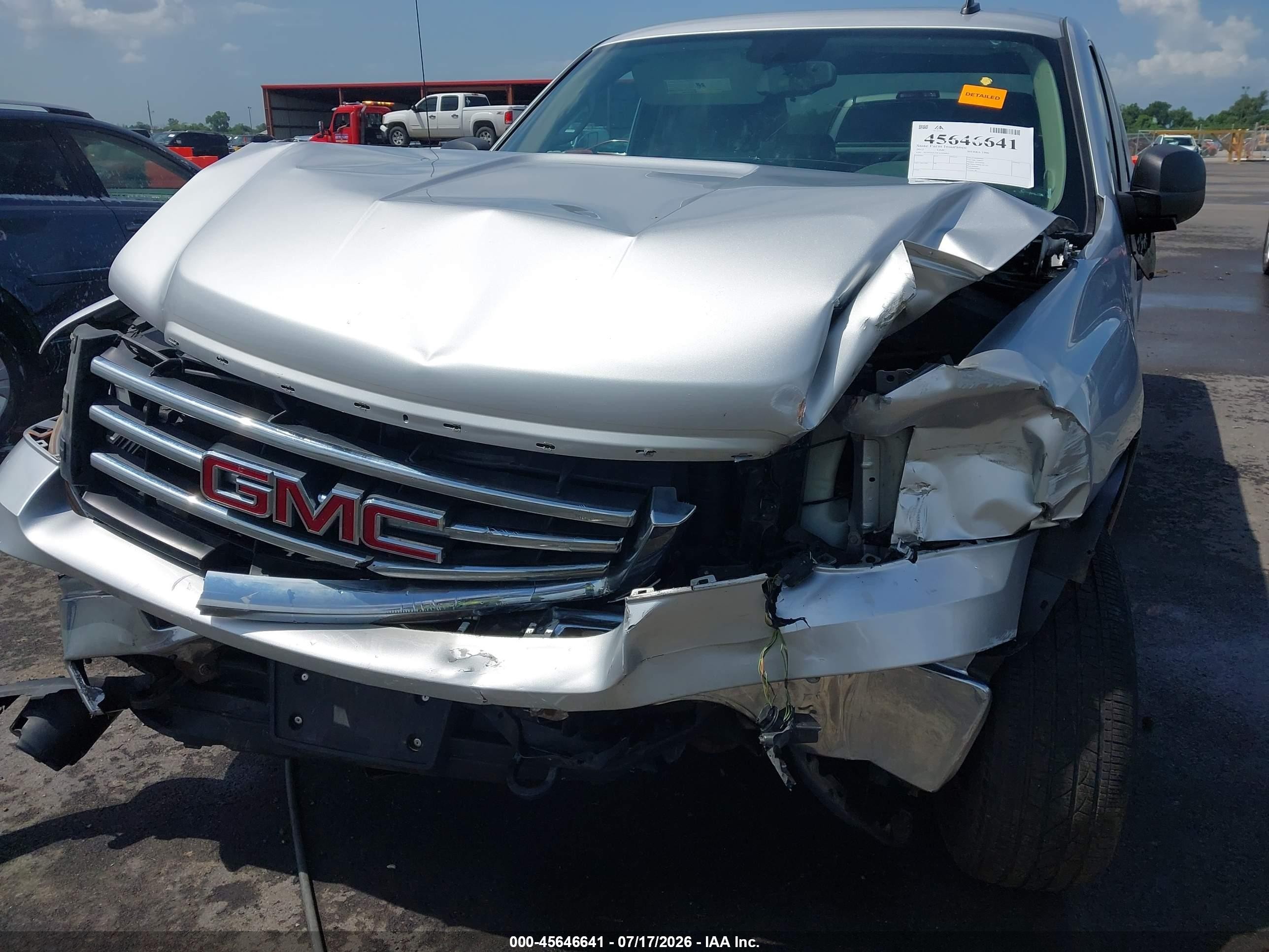 2012 Gmc Sierra 1500 Sle Silver vin: 3GTP2VE75CG249003