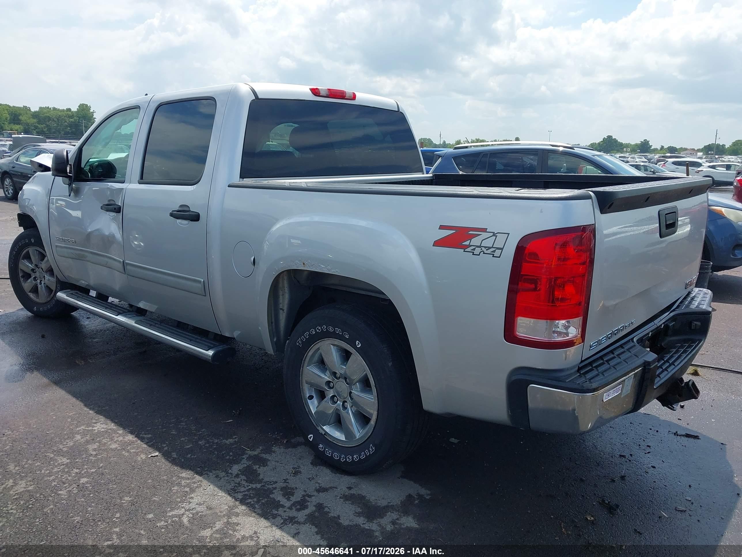 2012 Gmc Sierra 1500 Sle Silver vin: 3GTP2VE75CG249003