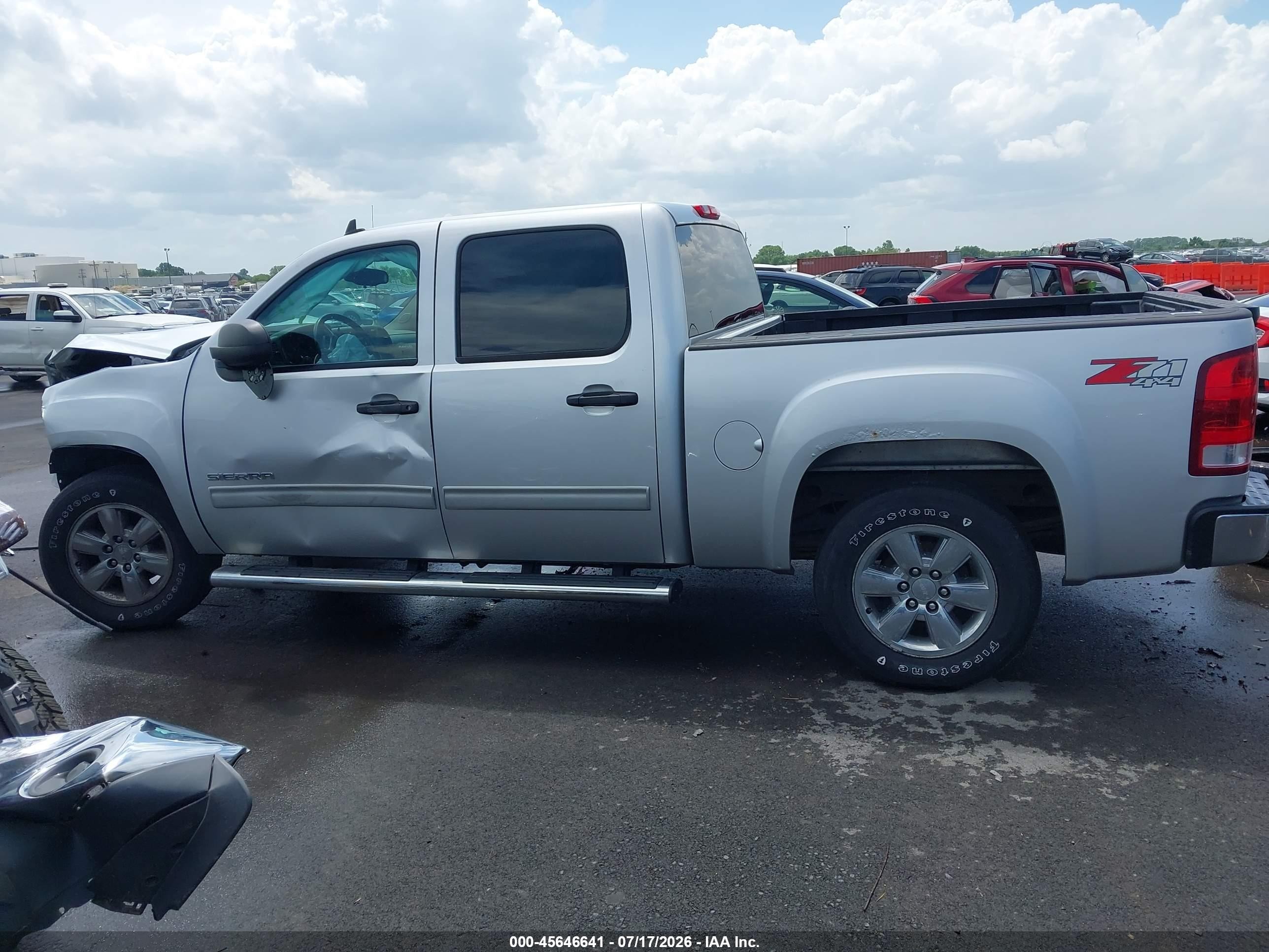 2012 Gmc Sierra 1500 Sle Silver vin: 3GTP2VE75CG249003