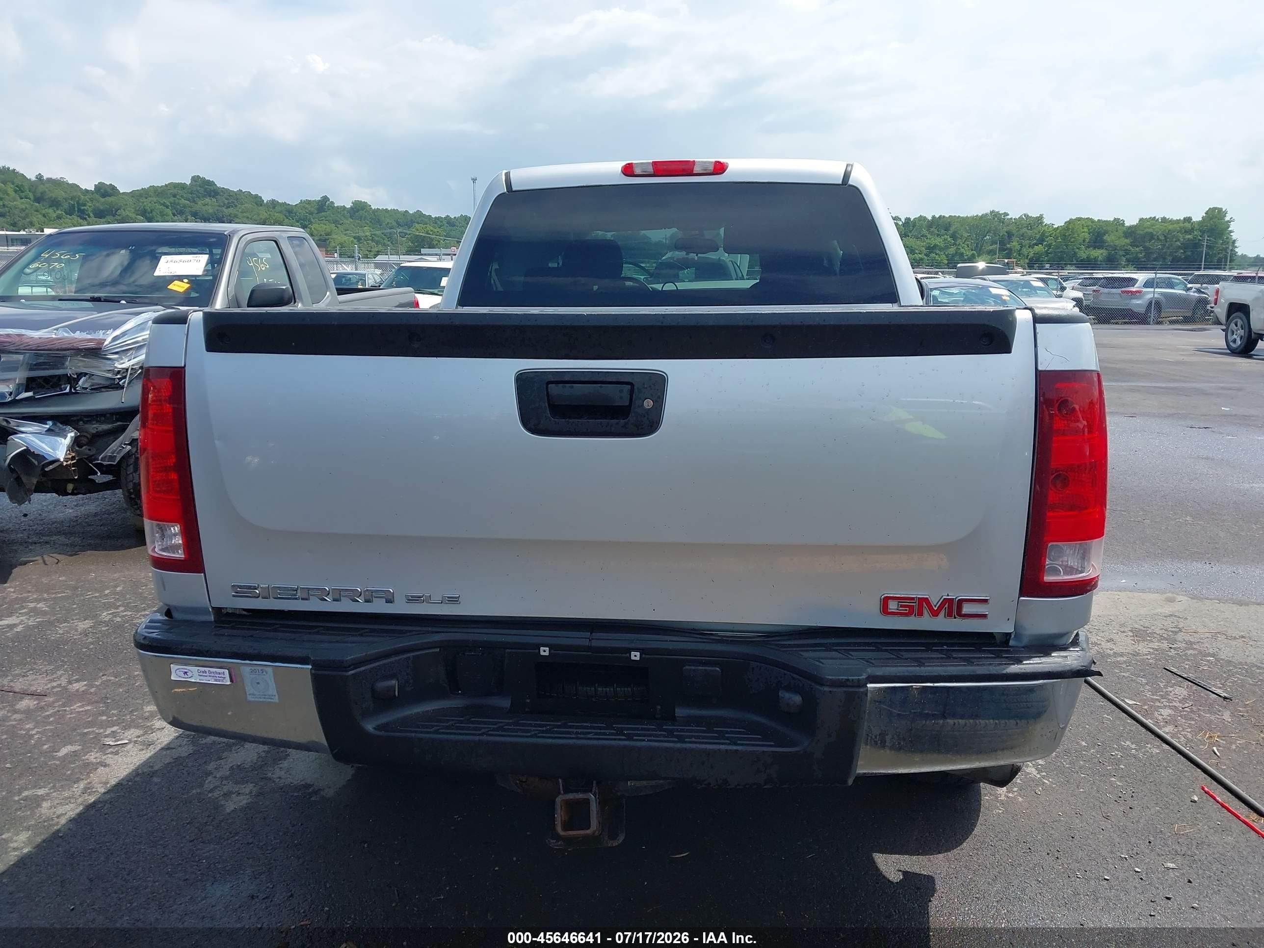 2012 Gmc Sierra 1500 Sle Silver vin: 3GTP2VE75CG249003