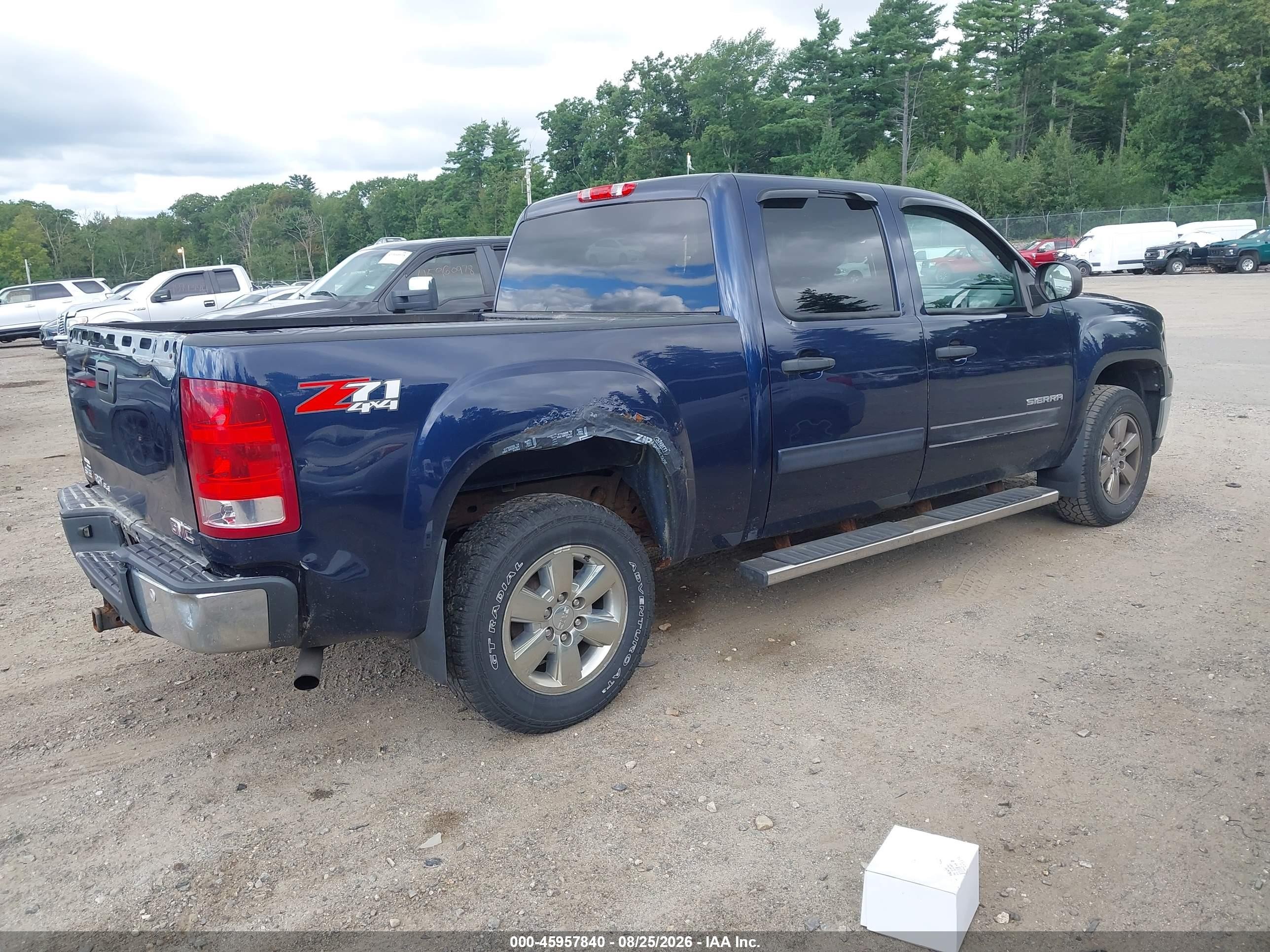 2012 Gmc Sierra 1500 Sle Dark Blue vin: 3GTP2VE75CG280509