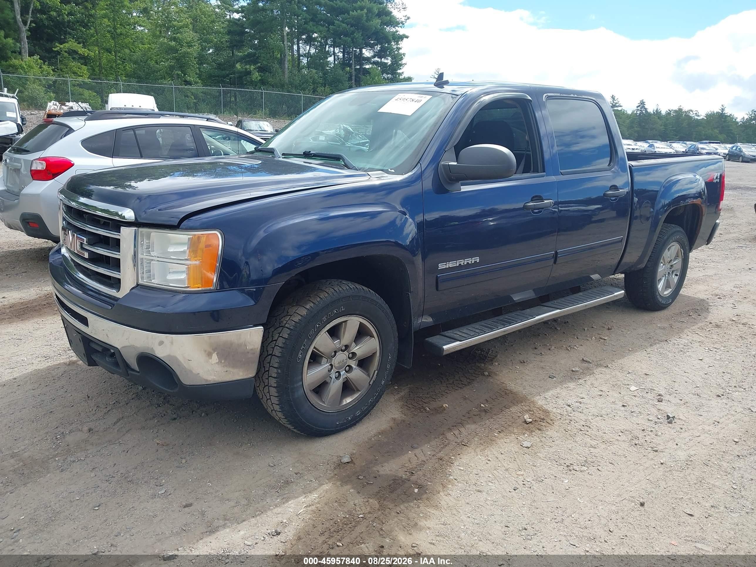 2012 Gmc Sierra 1500 Sle Dark Blue vin: 3GTP2VE75CG280509