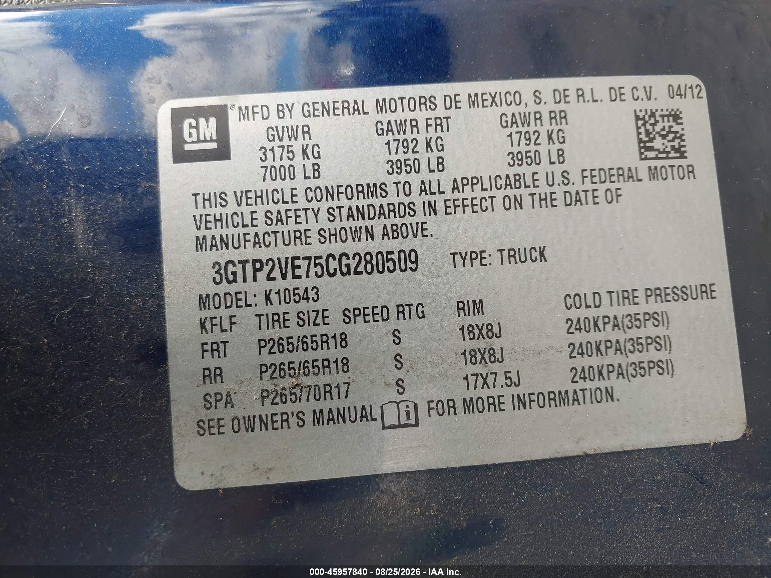 2012 Gmc Sierra 1500 Sle Dark Blue vin: 3GTP2VE75CG280509