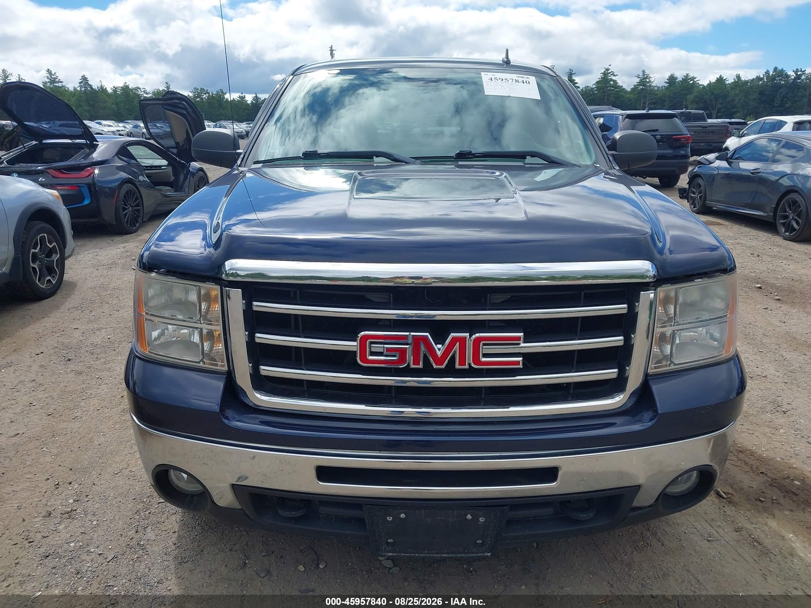 2012 Gmc Sierra 1500 Sle Dark Blue vin: 3GTP2VE75CG280509