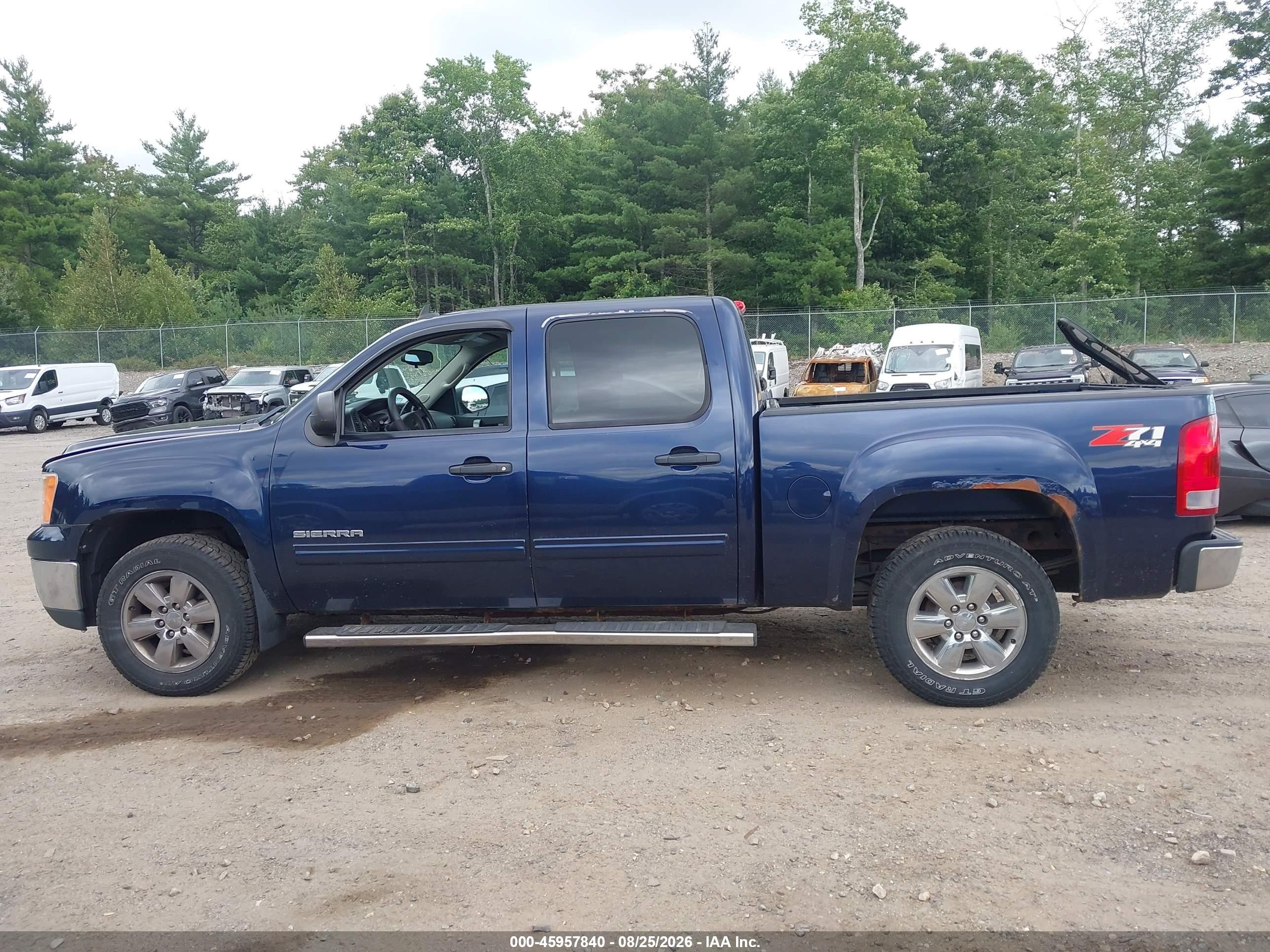2012 Gmc Sierra 1500 Sle Dark Blue vin: 3GTP2VE75CG280509