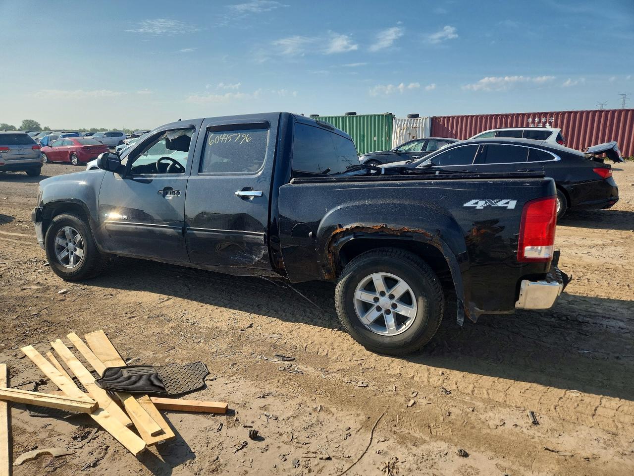 2012 Gmc Sierra K1500 Sle Black vin: 3GTP2VE75CG291817