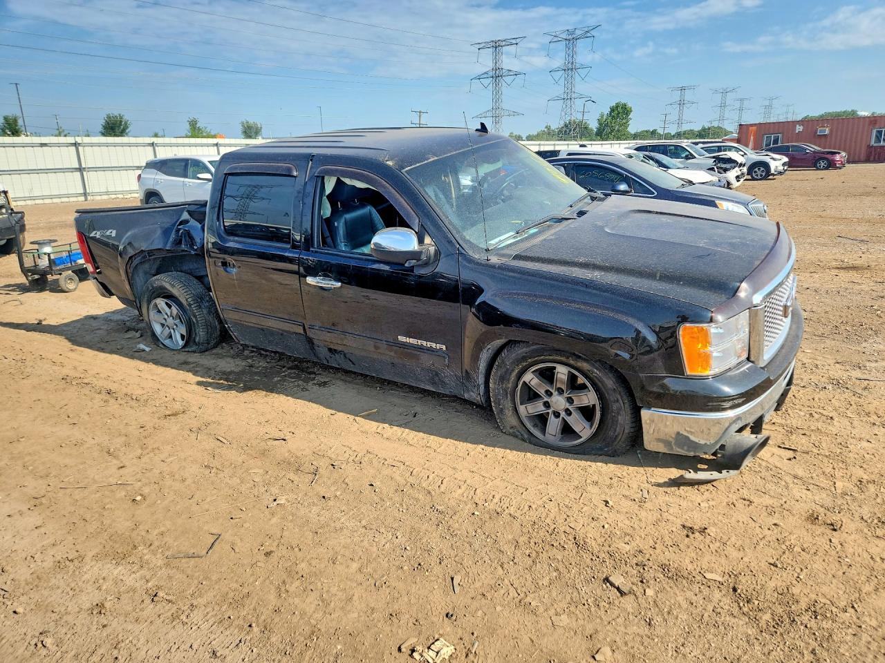 2012 Gmc Sierra K1500 Sle Black vin: 3GTP2VE75CG291817