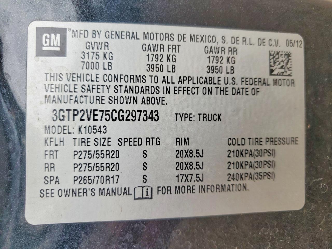 2012 Gmc Sierra K1500 Sle Black vin: 3GTP2VE75CG297343