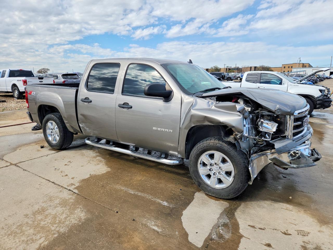 2013 Gmc Sierra K1500 Sle Brown vin: 3GTP2VE75DG146570