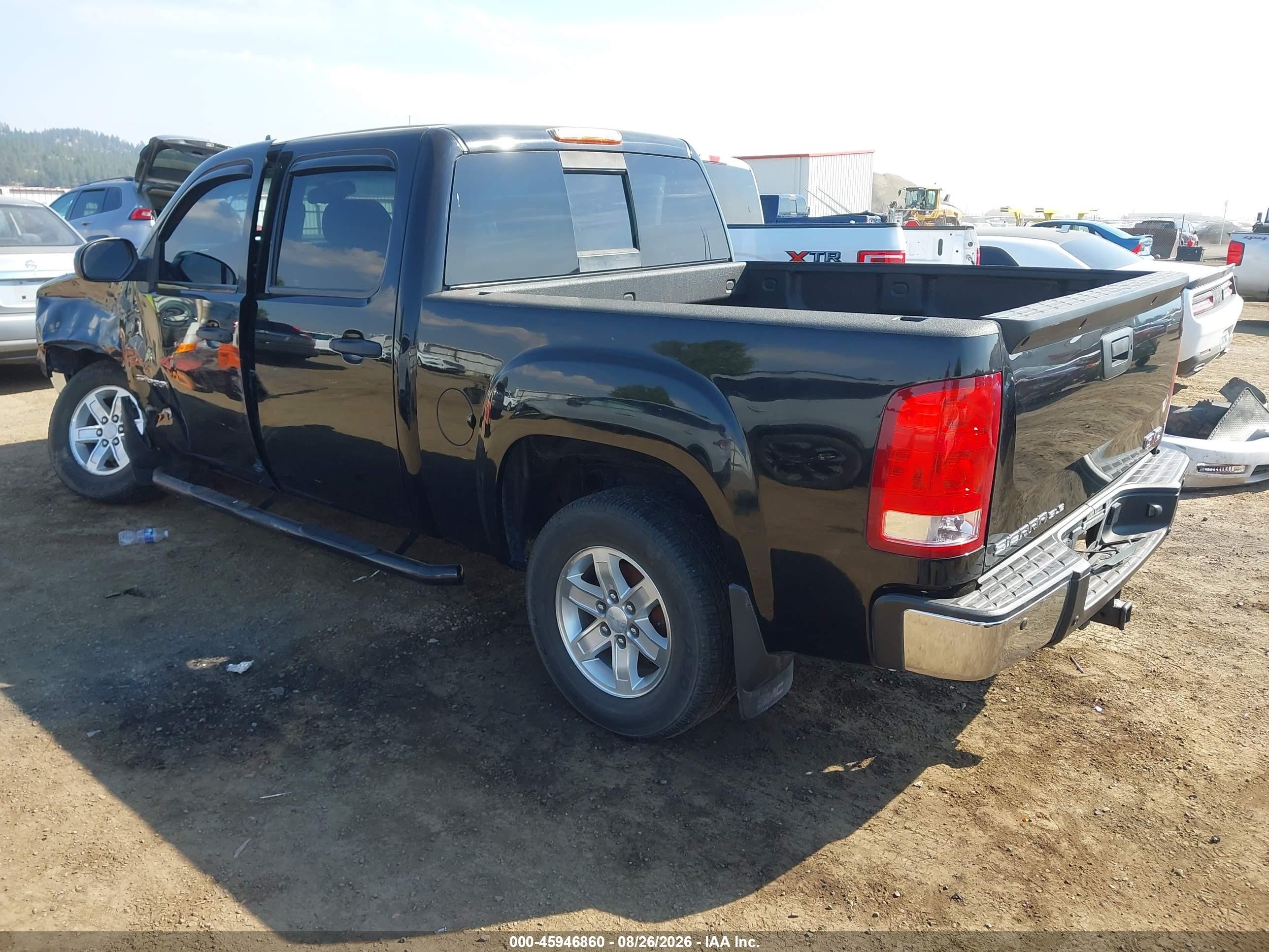 2013 Gmc Sierra 1500 Sle Black vin: 3GTP2VE75DG171856