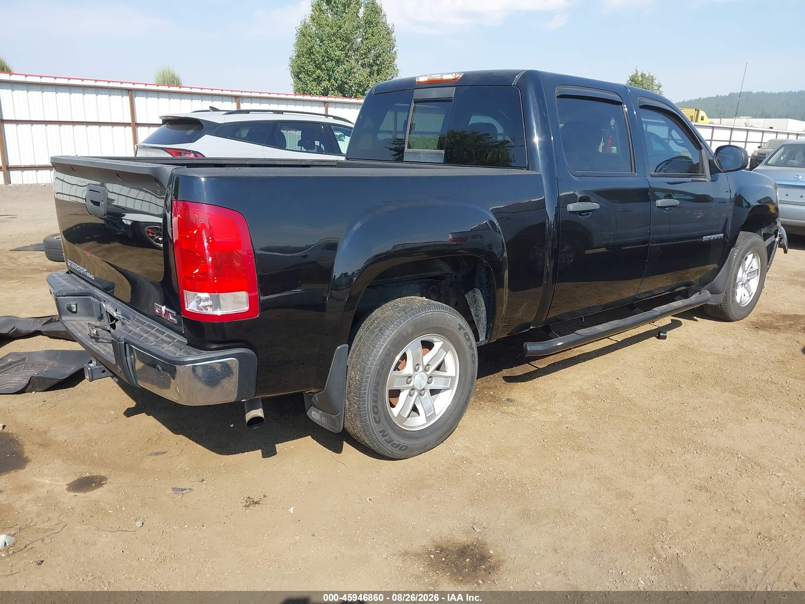 2013 Gmc Sierra 1500 Sle Black vin: 3GTP2VE75DG171856