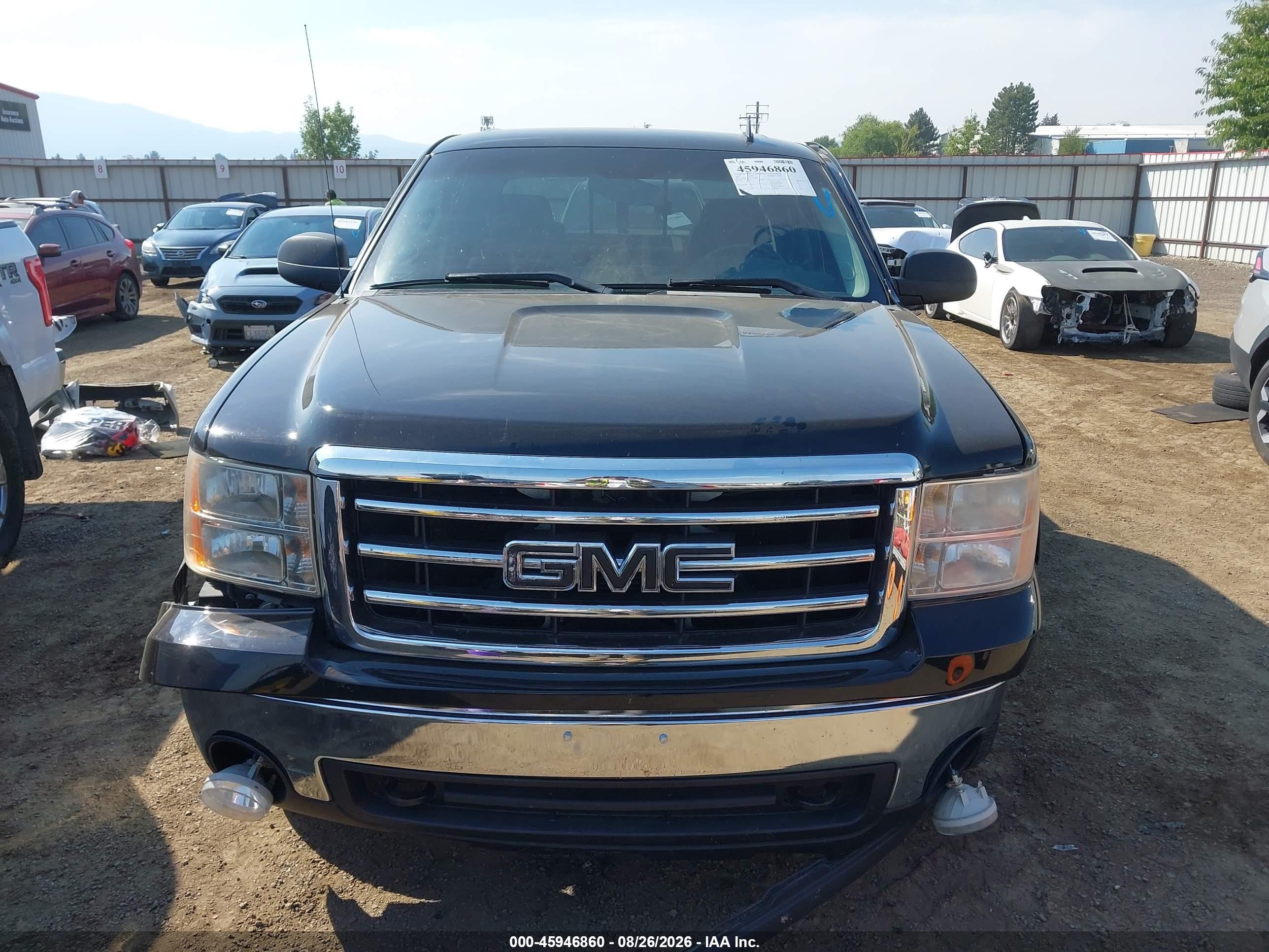 2013 Gmc Sierra 1500 Sle Black vin: 3GTP2VE75DG171856