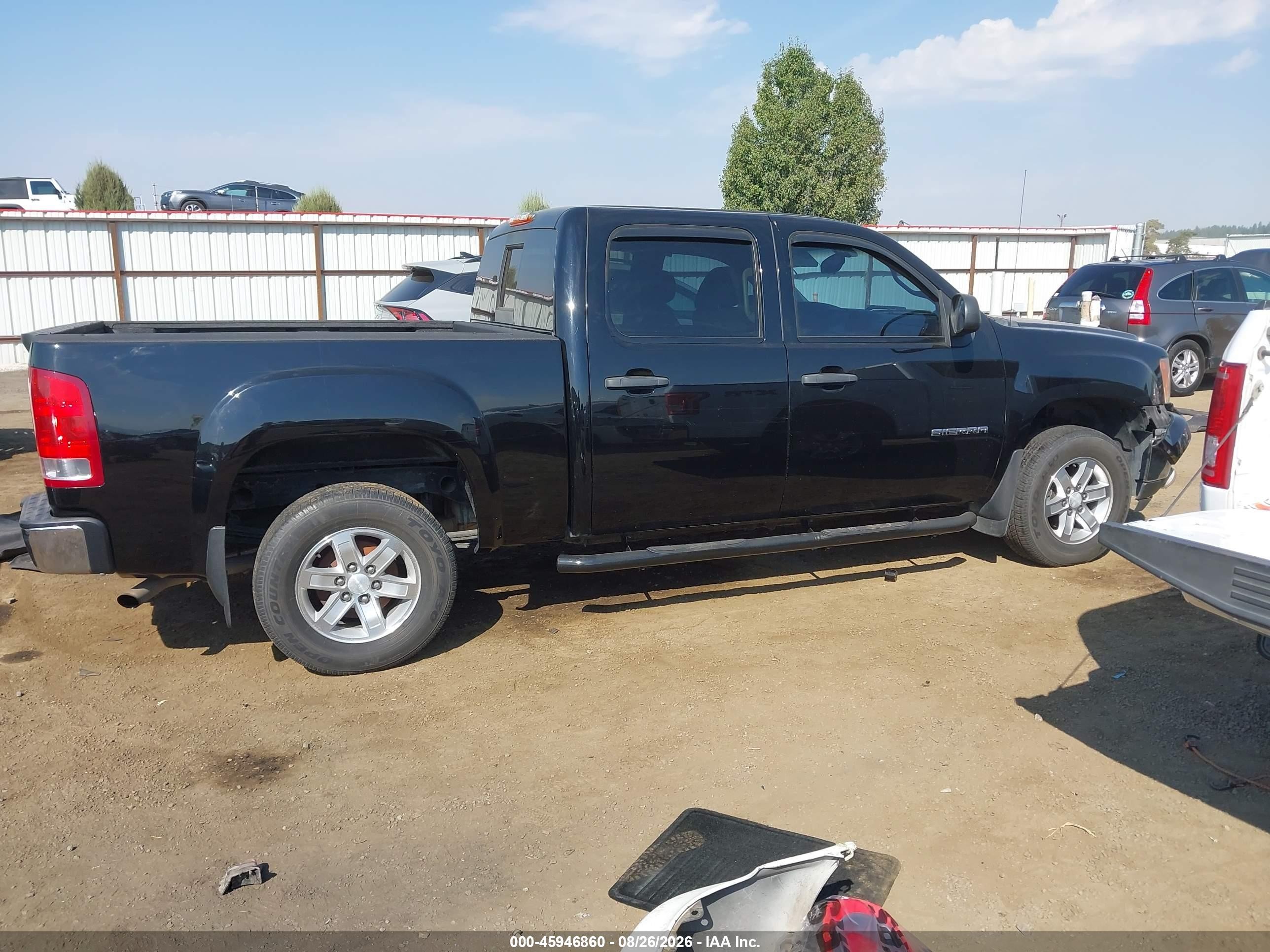 2013 Gmc Sierra 1500 Sle Black vin: 3GTP2VE75DG171856