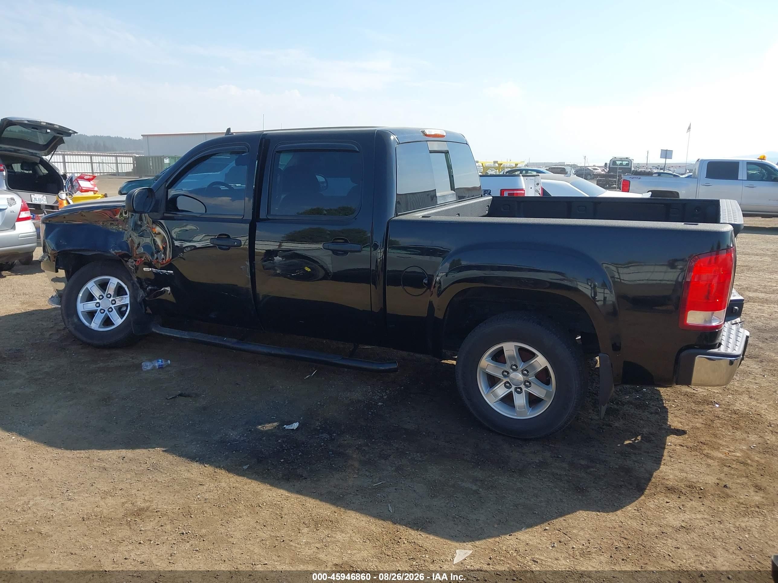 2013 Gmc Sierra 1500 Sle Black vin: 3GTP2VE75DG171856
