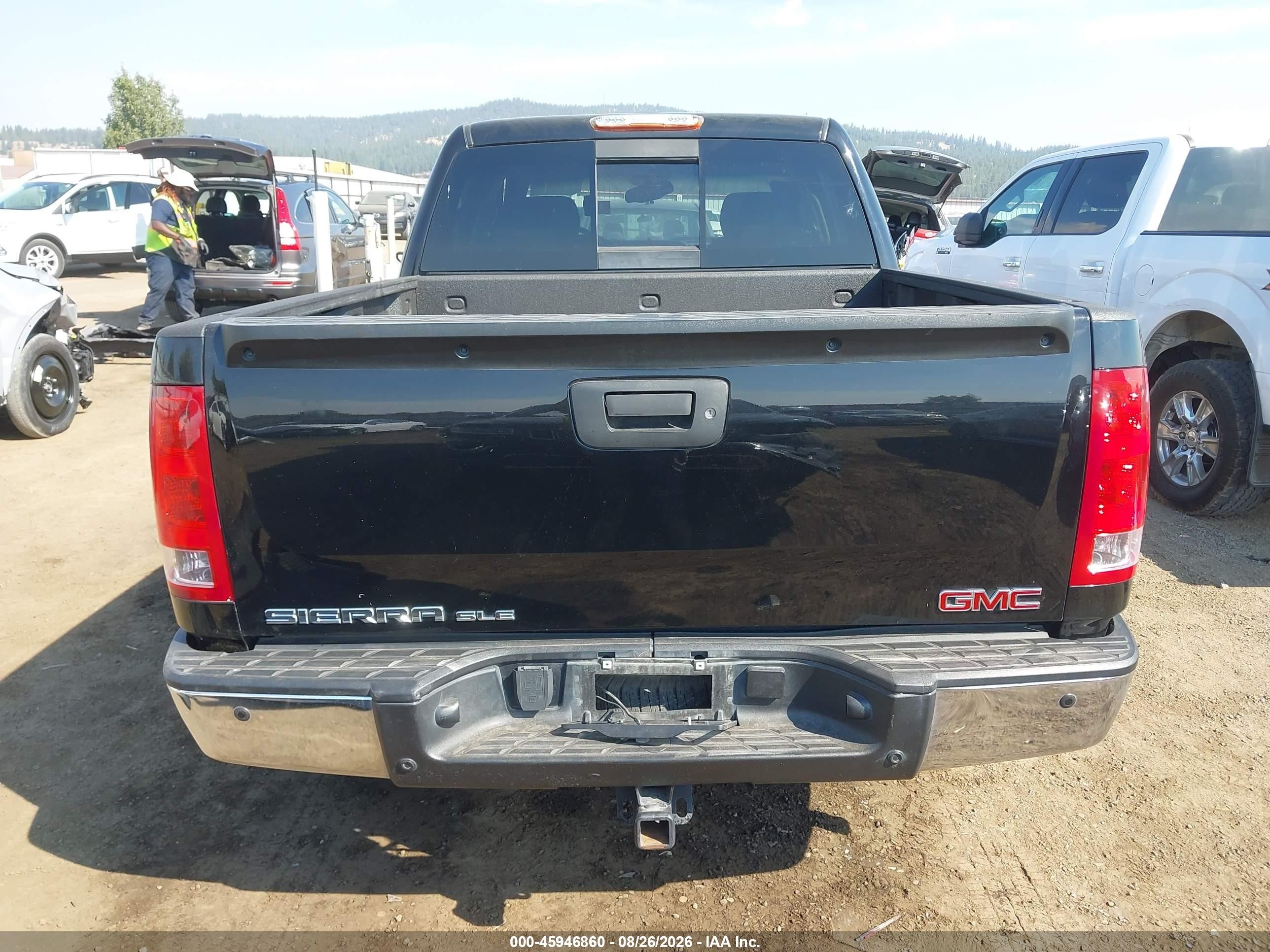 2013 Gmc Sierra 1500 Sle Black vin: 3GTP2VE75DG171856