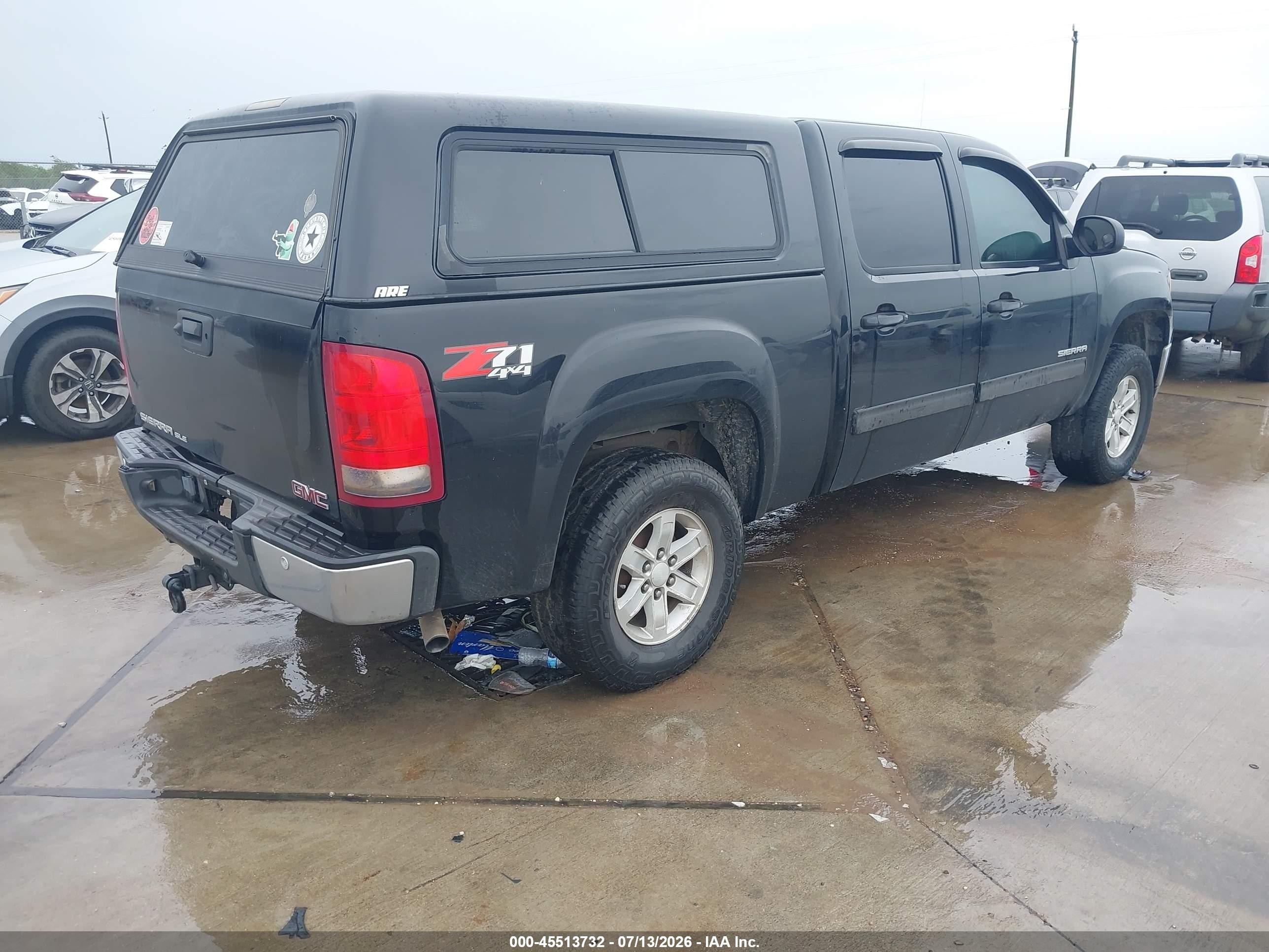 2013 Gmc Sierra K1500 Sle Black vin: 3GTP2VE75DG332075