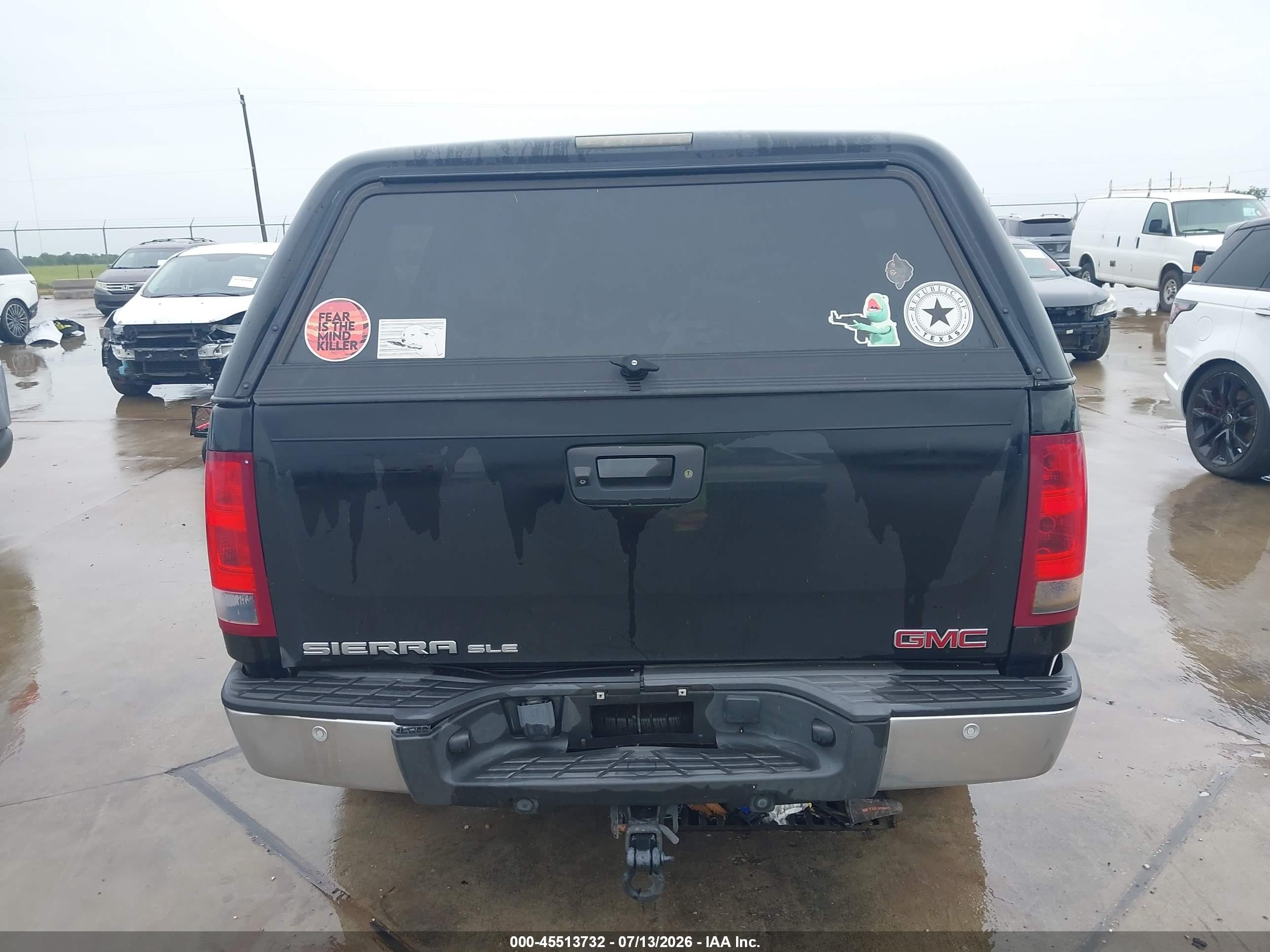 2013 Gmc Sierra K1500 Sle Black vin: 3GTP2VE75DG332075