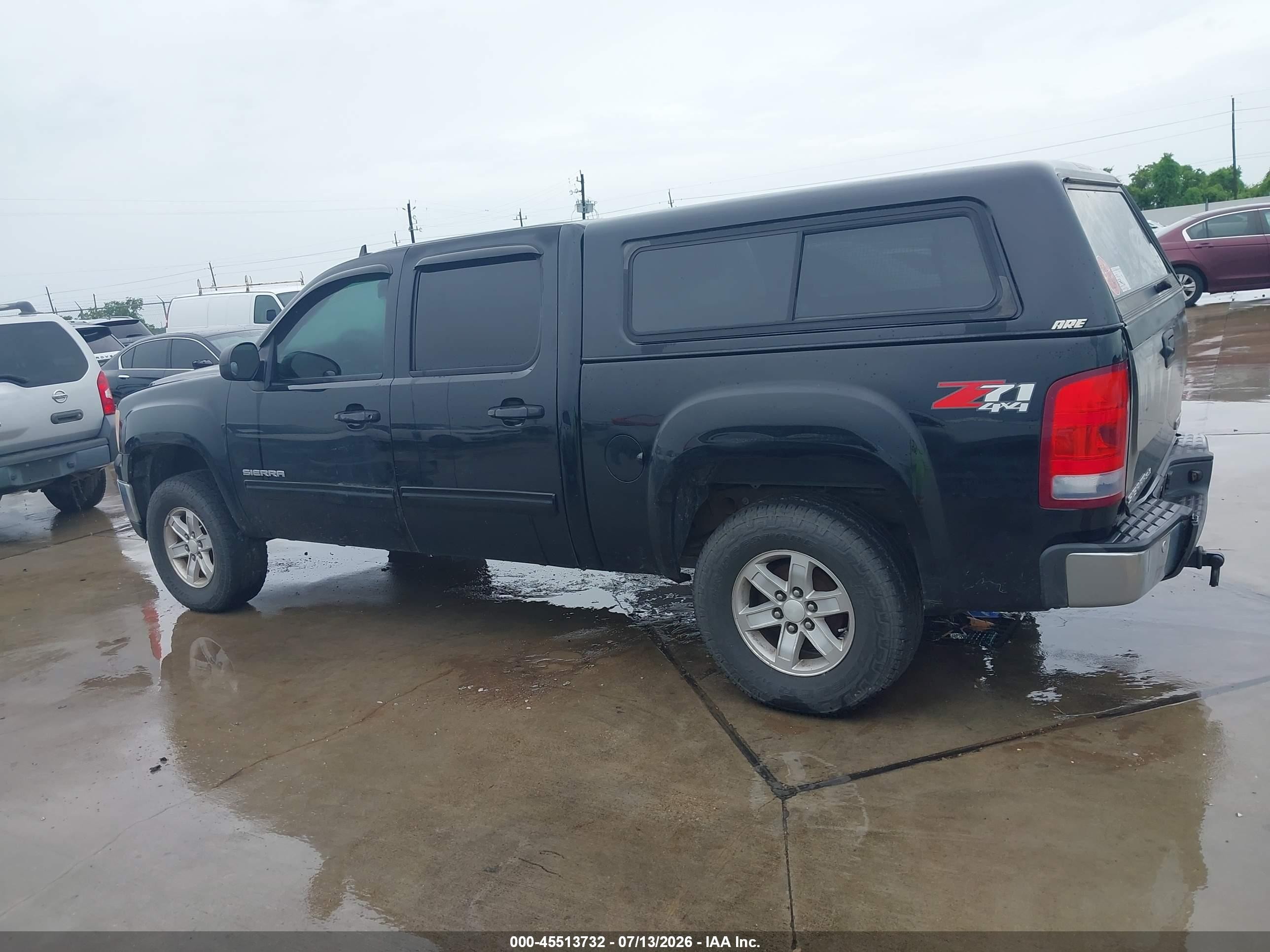 2013 Gmc Sierra K1500 Sle Black vin: 3GTP2VE75DG332075