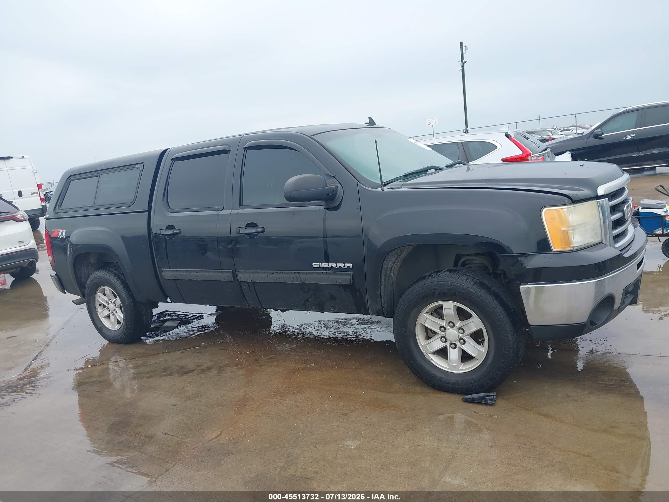 2013 Gmc Sierra K1500 Sle Black vin: 3GTP2VE75DG332075