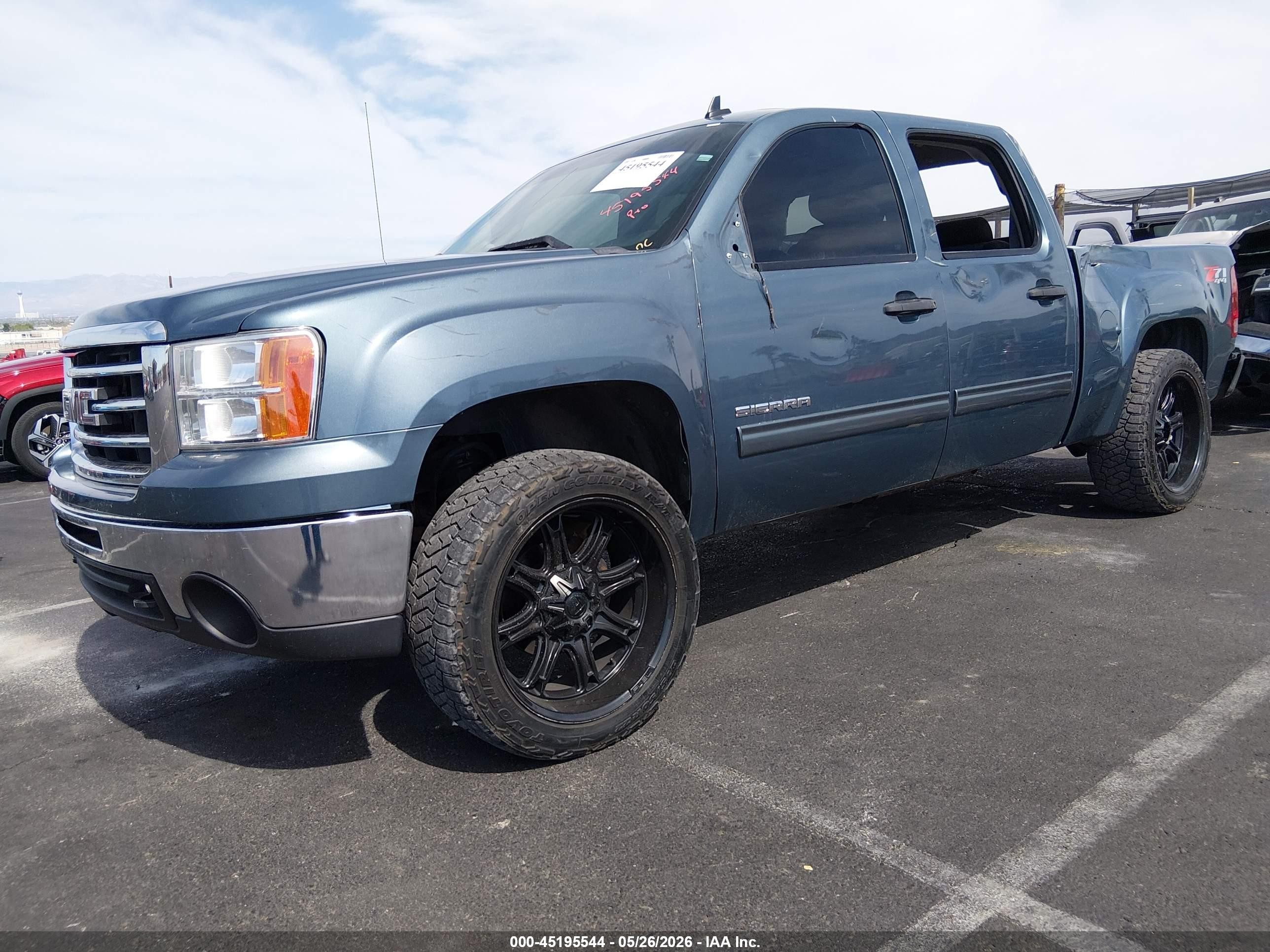 2013 Gmc Sierra 1500 Sle Blue vin: 3GTP2VE75DG346672