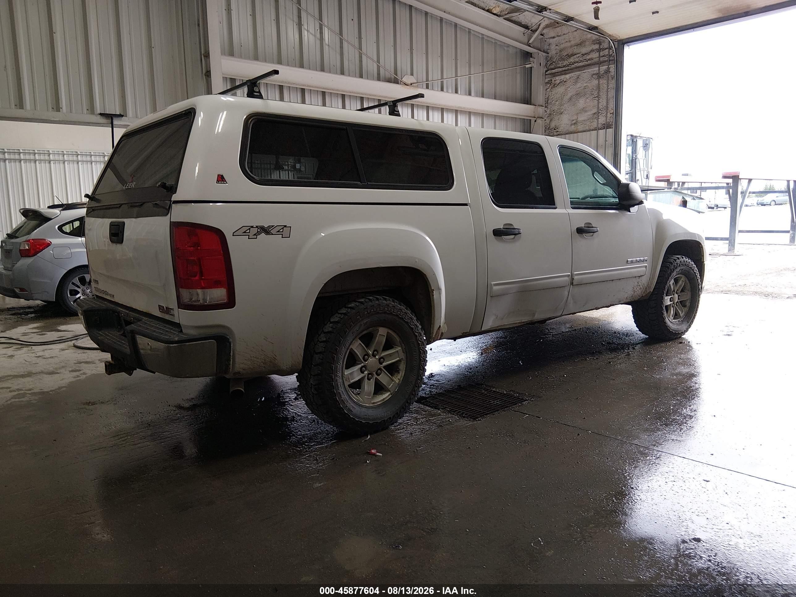 2012 Gmc Sierra 1500 Sle White vin: 3GTP2VE76CG129274