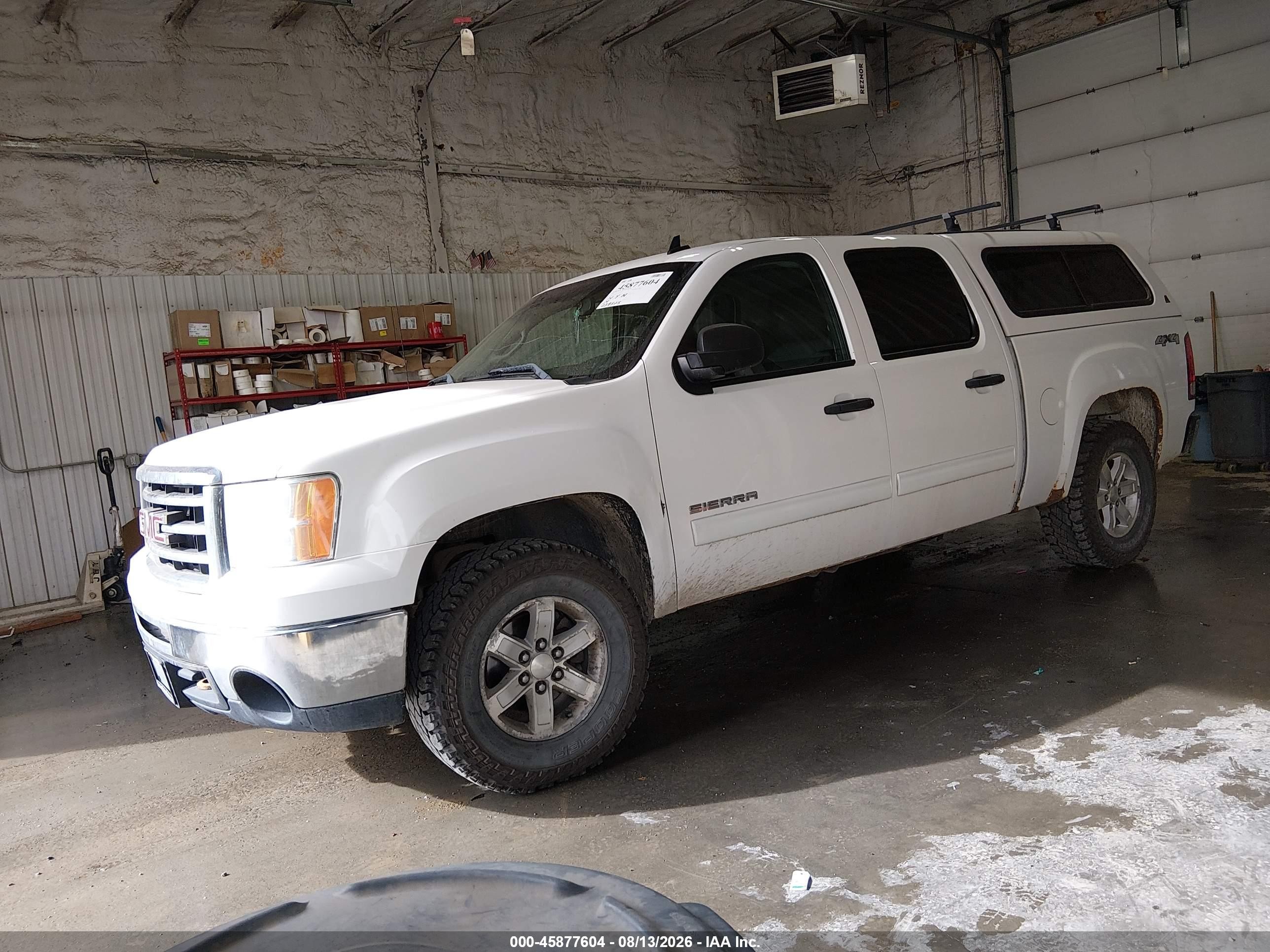 2012 Gmc Sierra 1500 Sle White vin: 3GTP2VE76CG129274