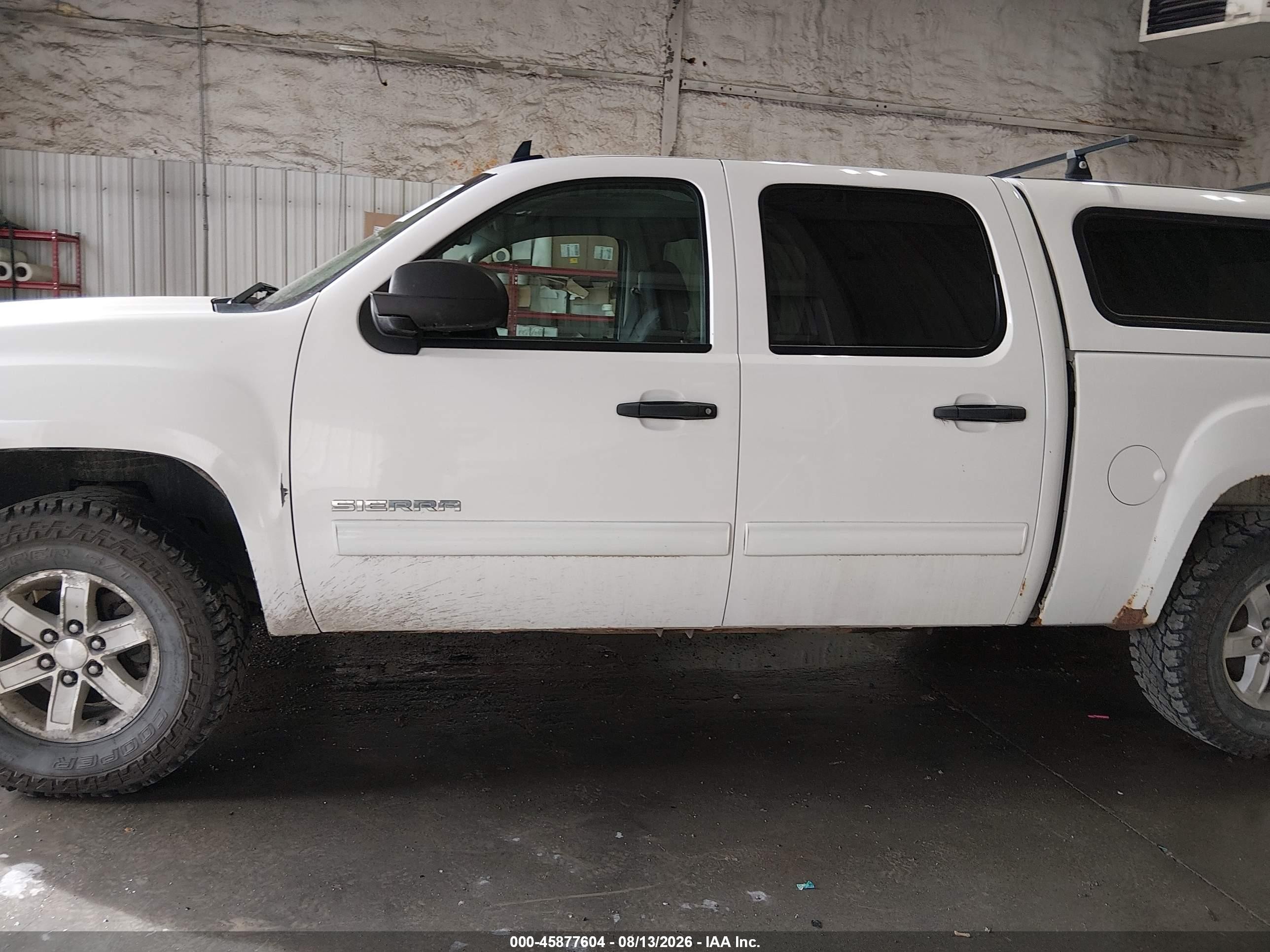 2012 Gmc Sierra 1500 Sle White vin: 3GTP2VE76CG129274