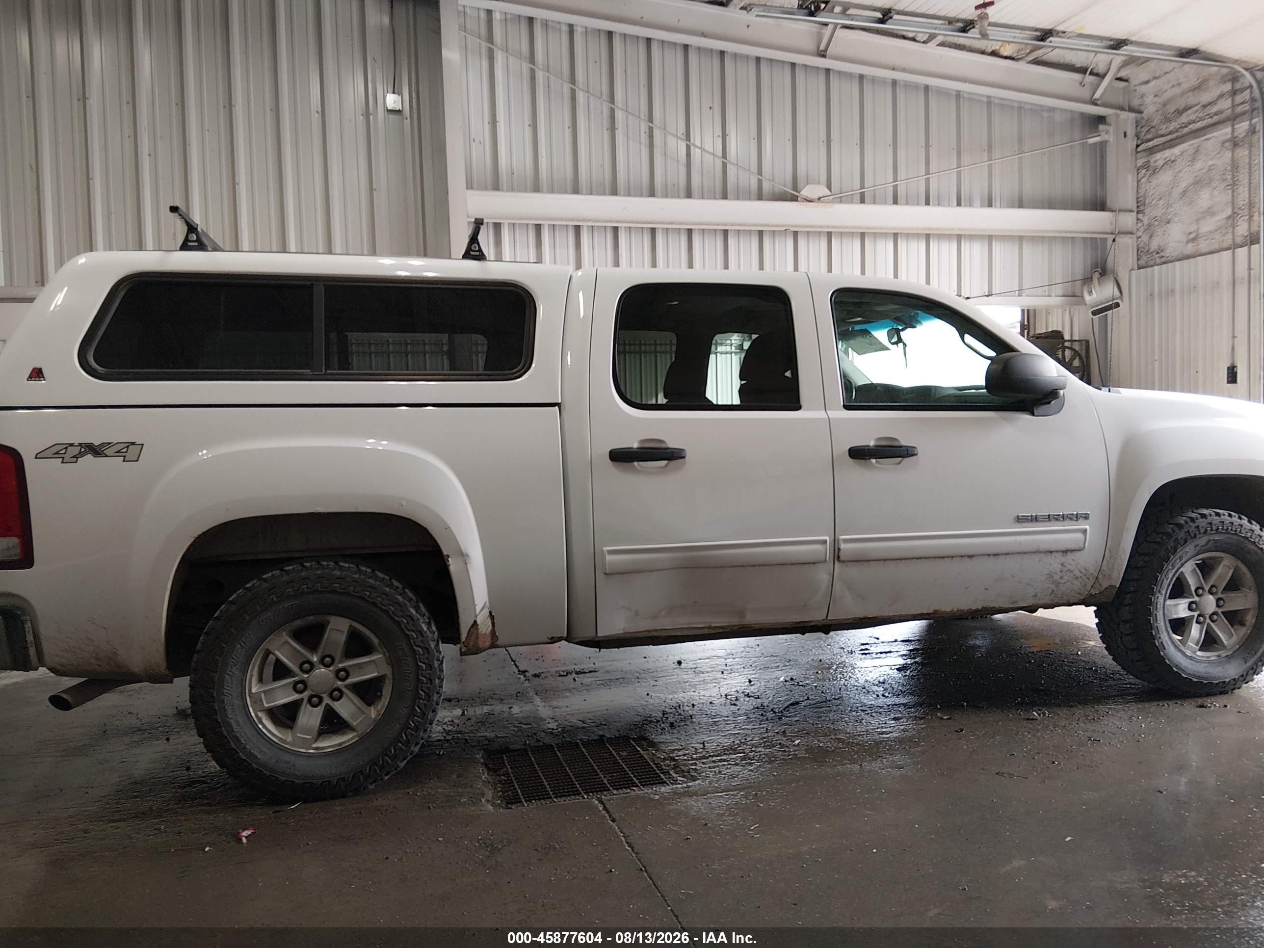 2012 Gmc Sierra 1500 Sle White vin: 3GTP2VE76CG129274