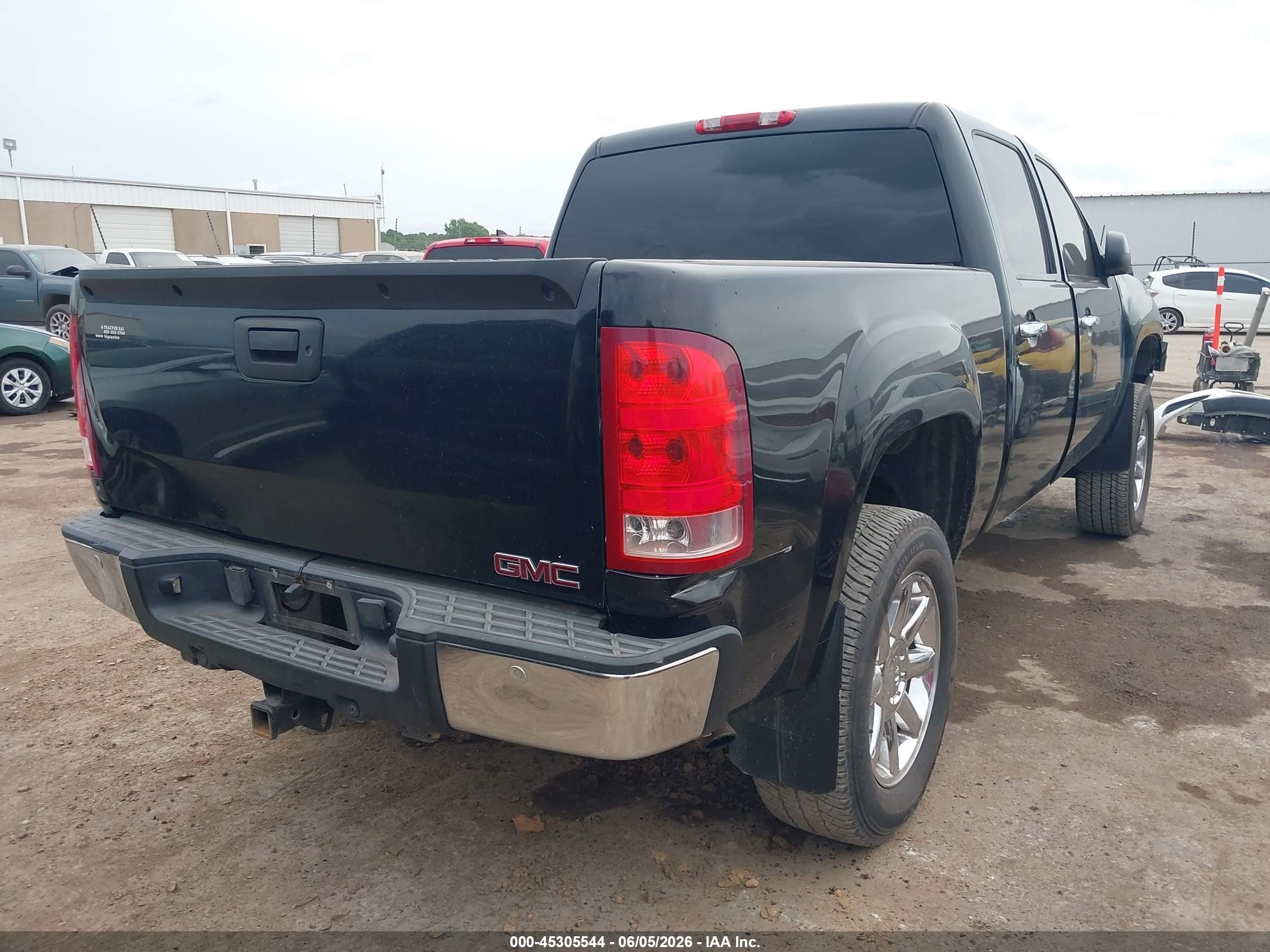 2012 Gmc Sierra 1500 Sle Black vin: 3GTP2VE76CG221632