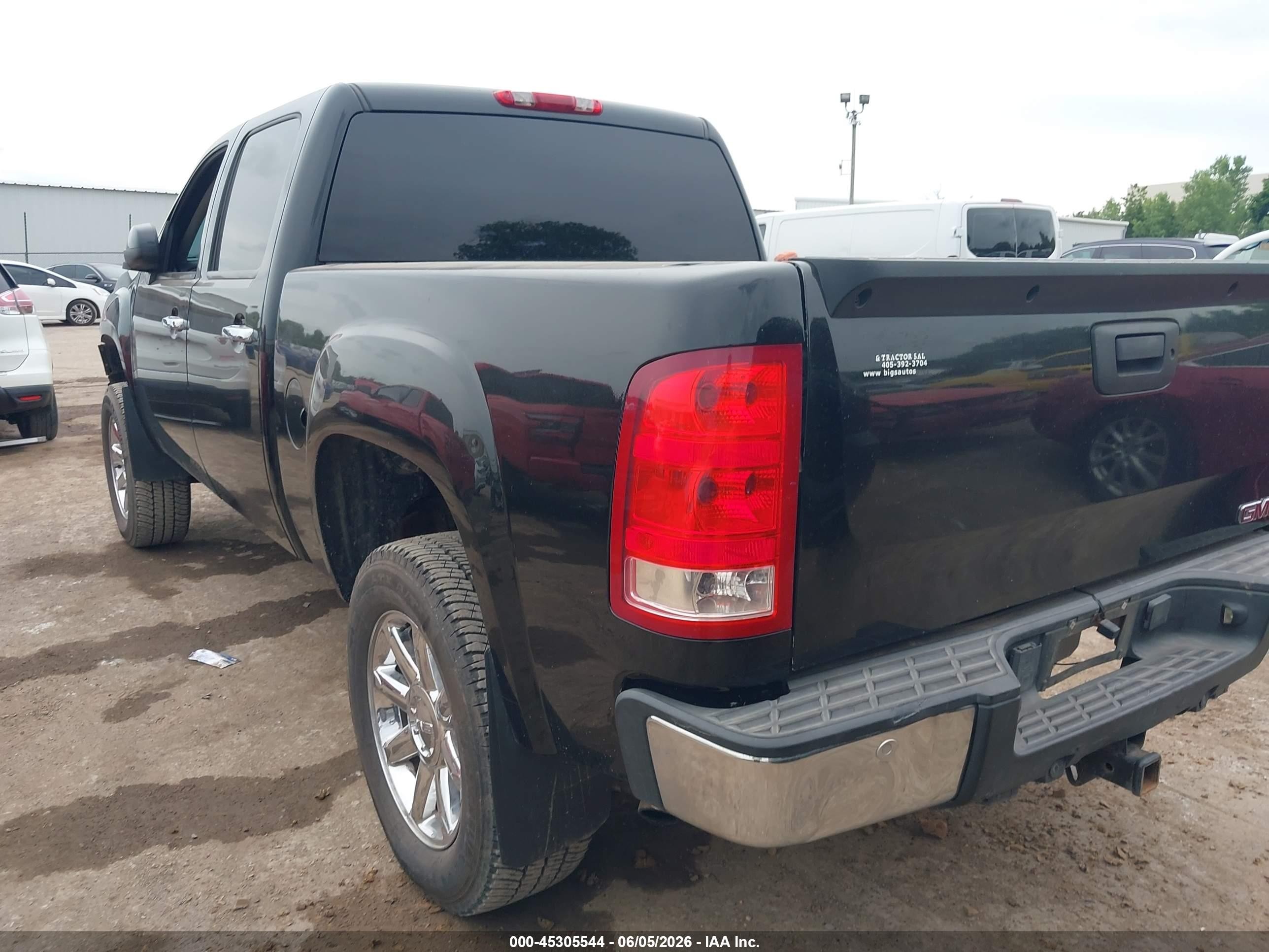 2012 Gmc Sierra 1500 Sle Black vin: 3GTP2VE76CG221632