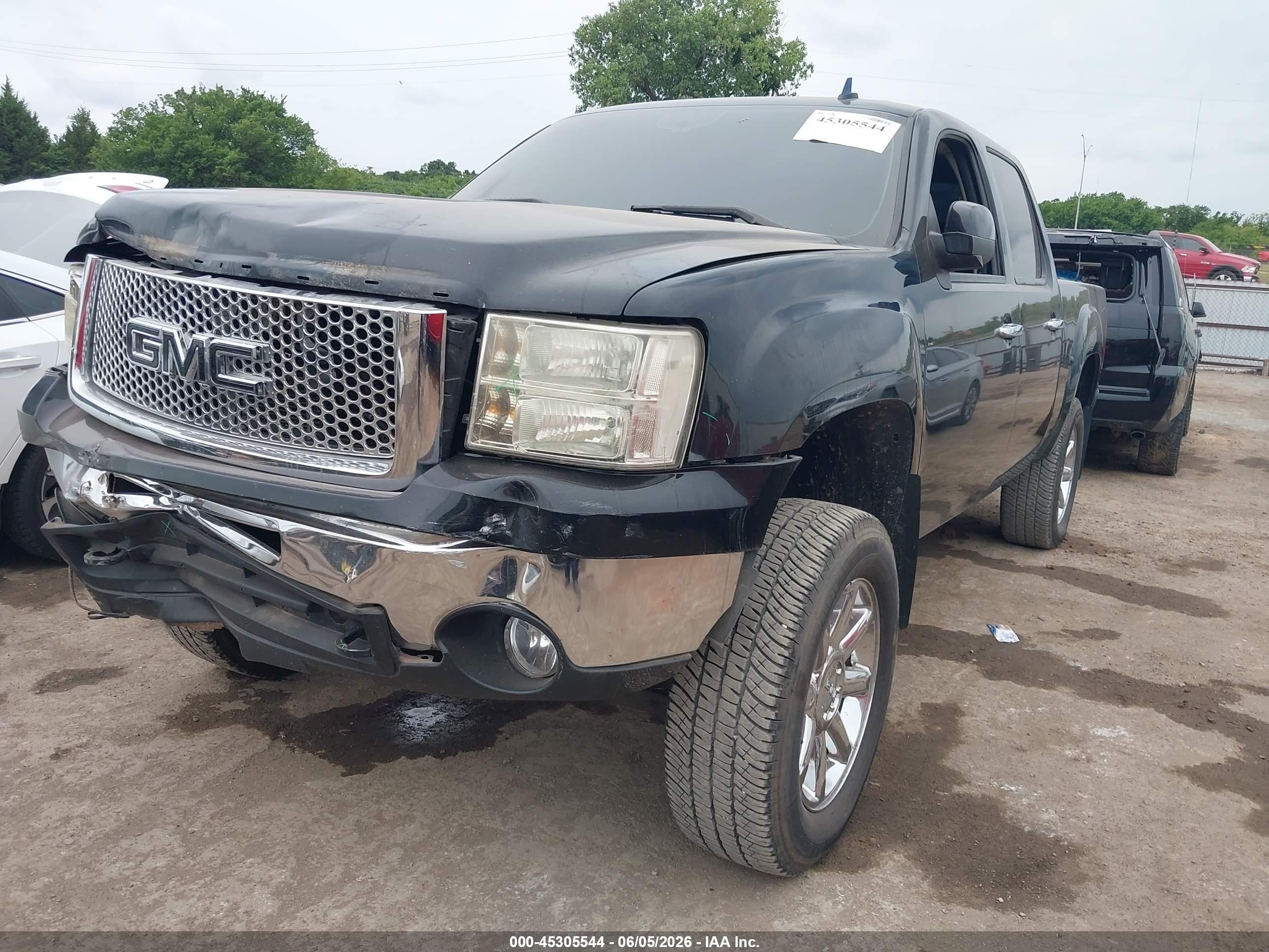 2012 Gmc Sierra 1500 Sle Black vin: 3GTP2VE76CG221632